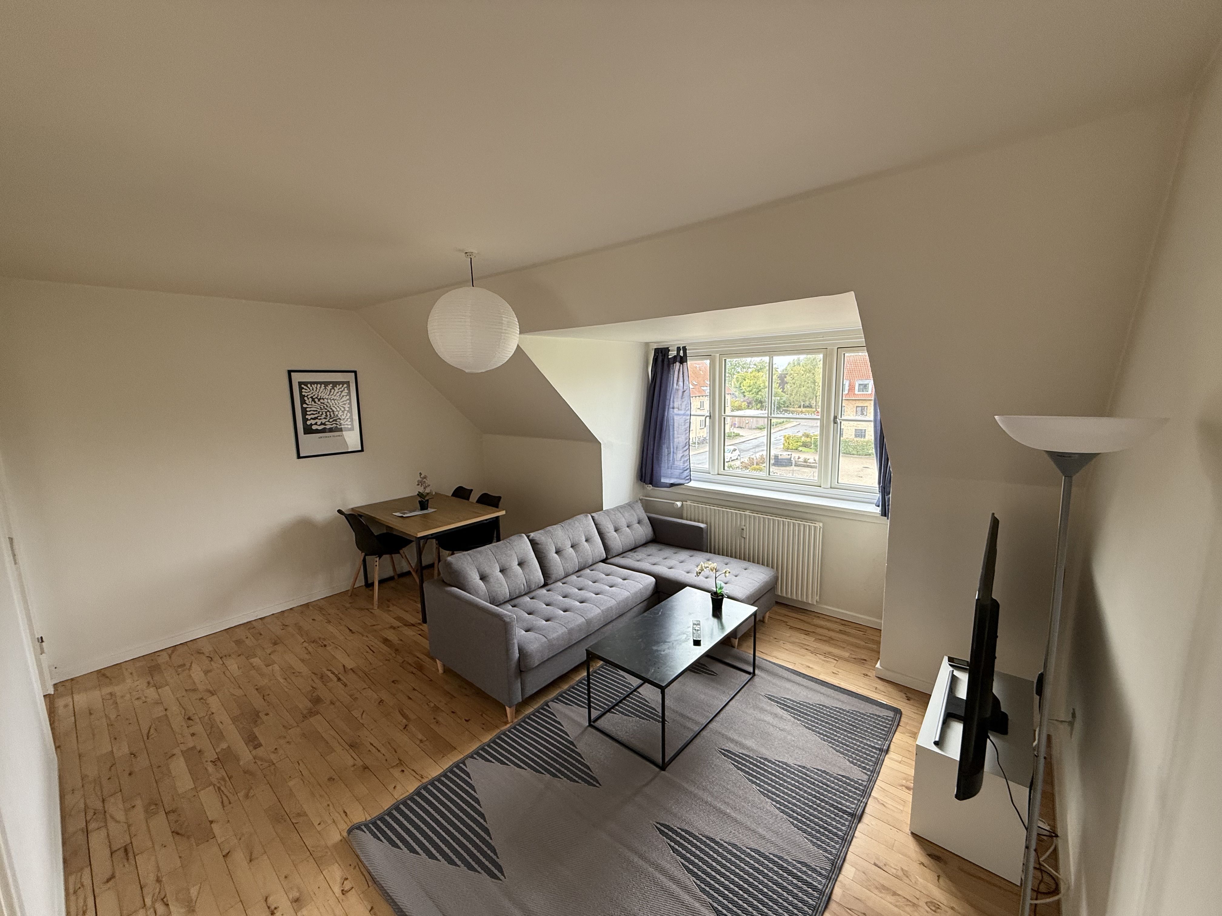 furnished apartment/Møbleret lejlighed.