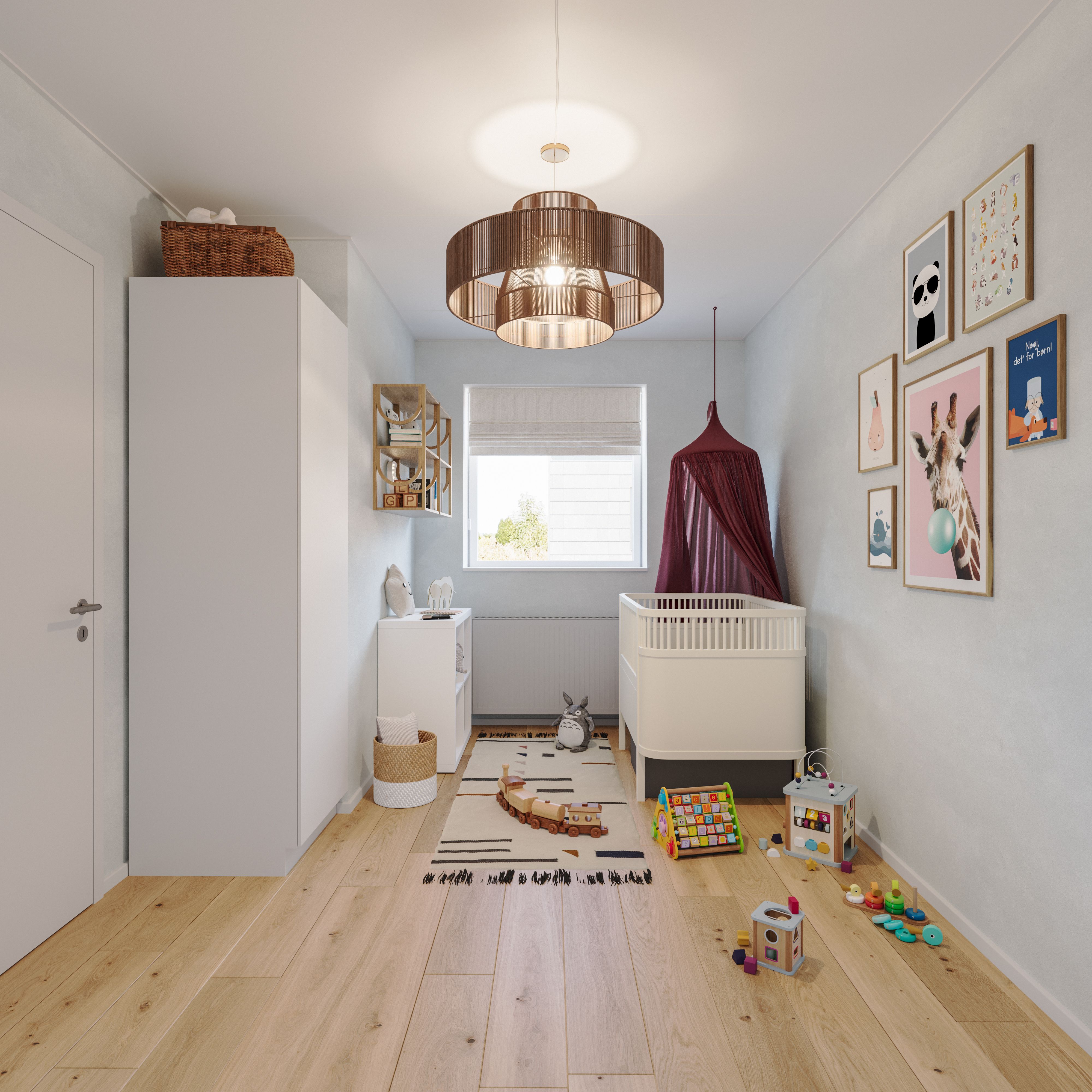 Rækkehus i 1 plan