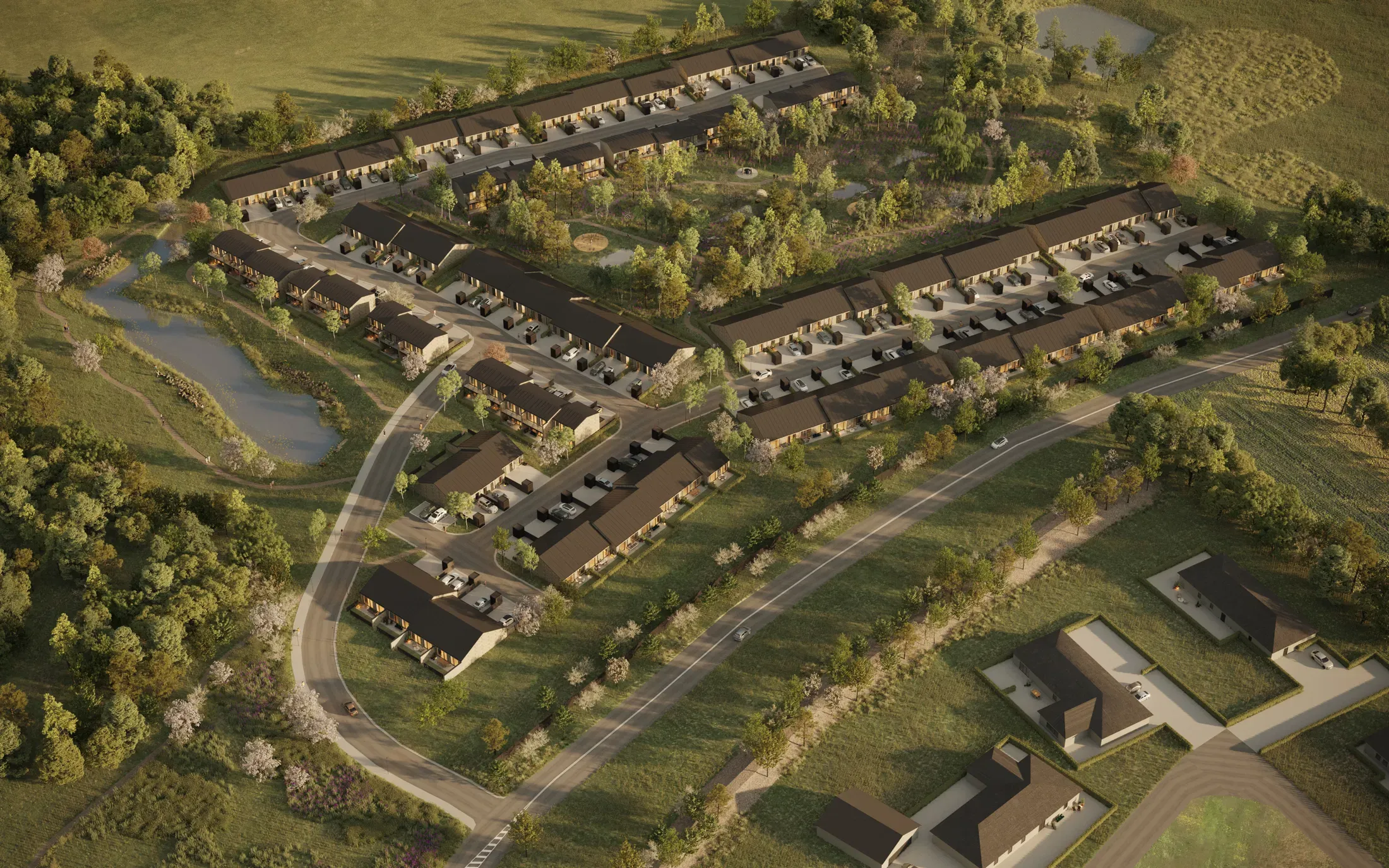 4-VÆR. RÆKKEHUS I TO PLAN