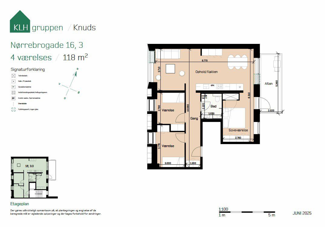 STOR 4-VÆRELSES I HJERTET AF AARHUS C