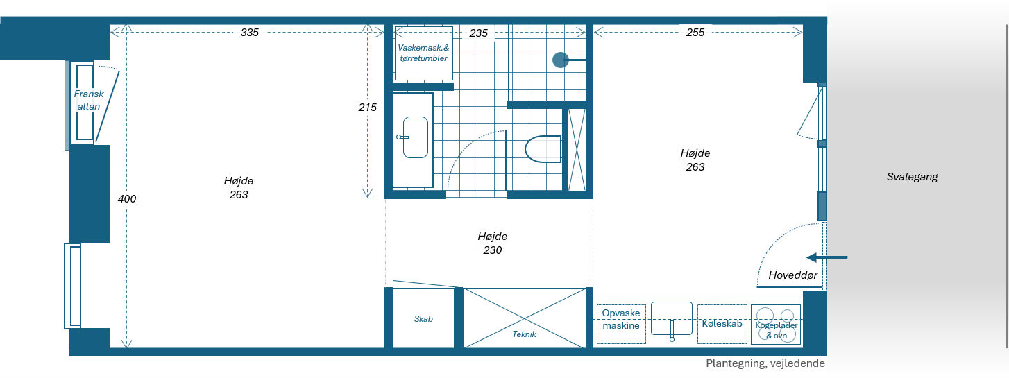 Charmerende 2-værelses studiolejlighed på Frederiksberg / Charming Two-Room Studio Apartment in Frederiksberg