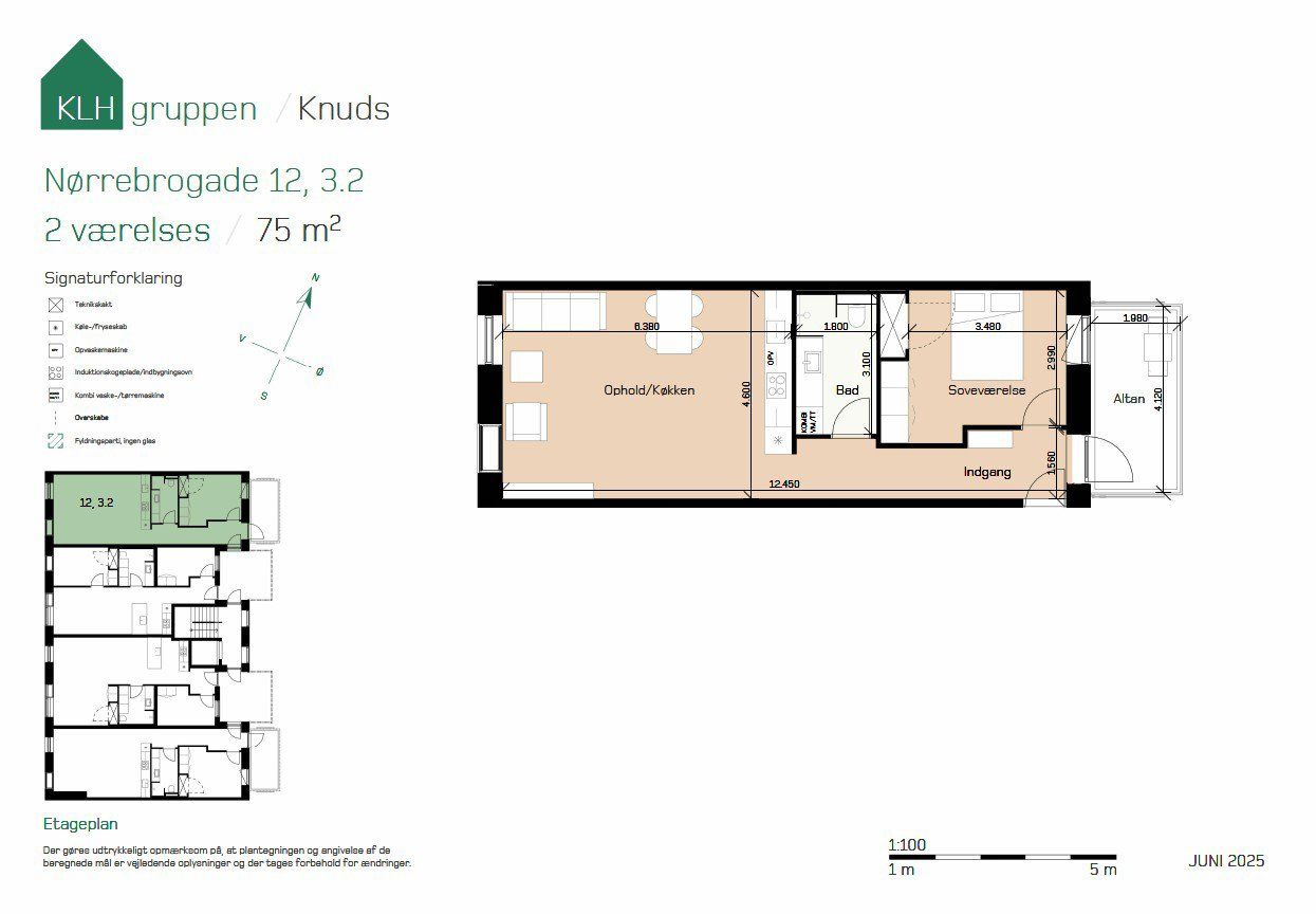 Lys og moderne 2-værelses i hjertet af Aarhus C