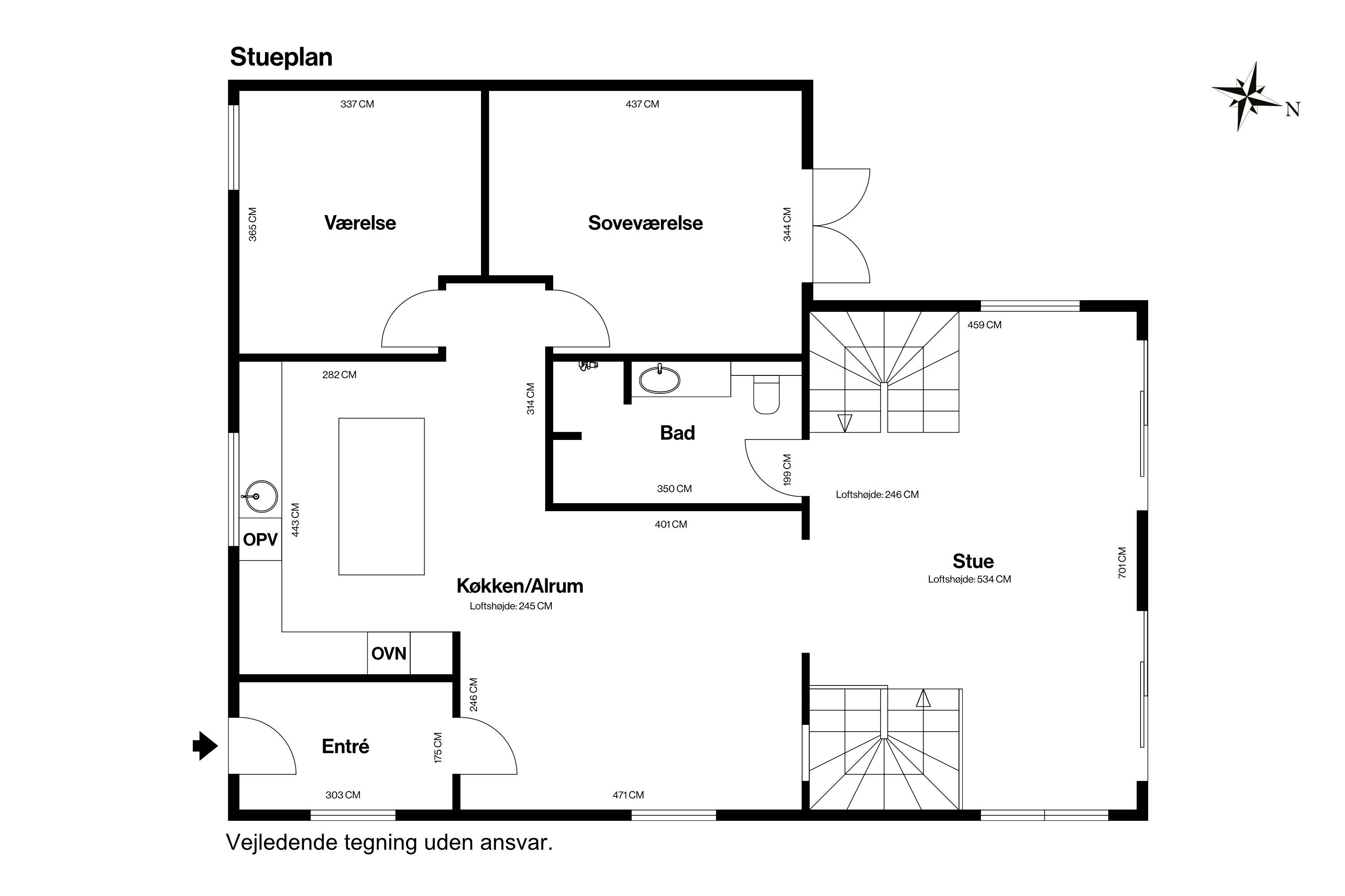Ny renoveret Villa
