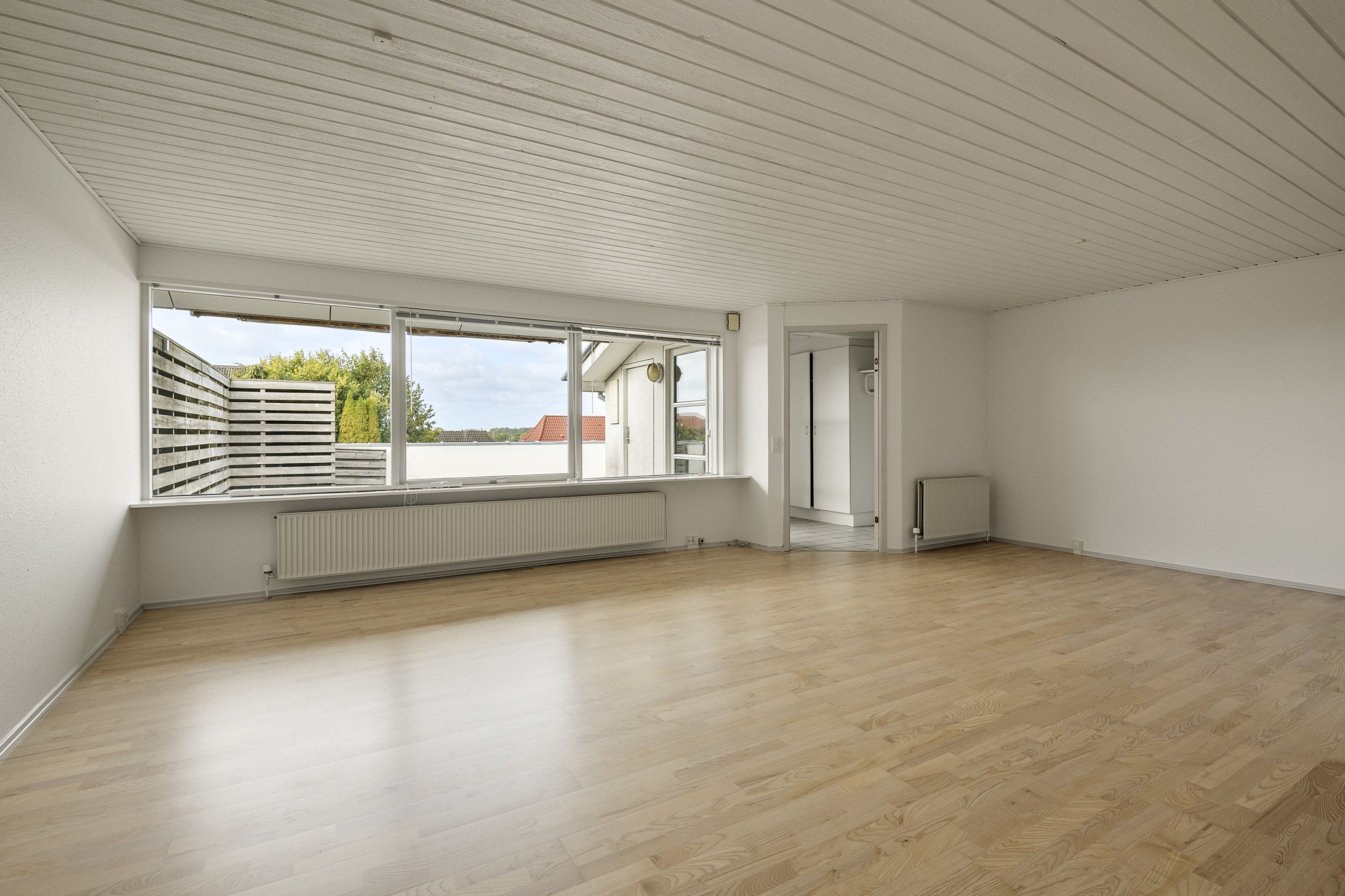 Lys og rummelig lejlighed med stor terrasse