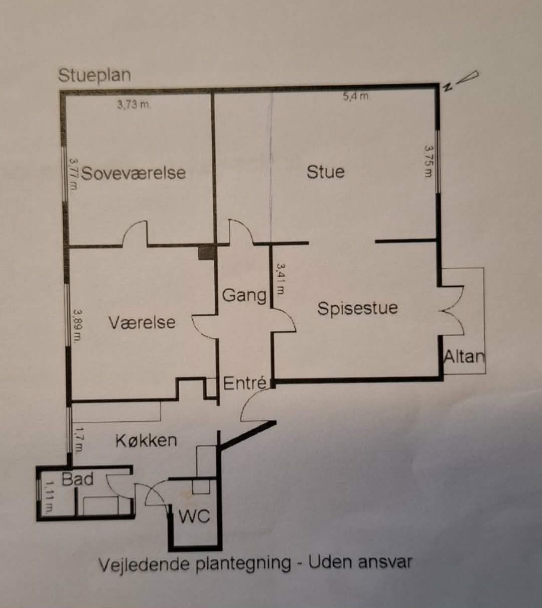 Familievenlig 4-værelses lejlighed