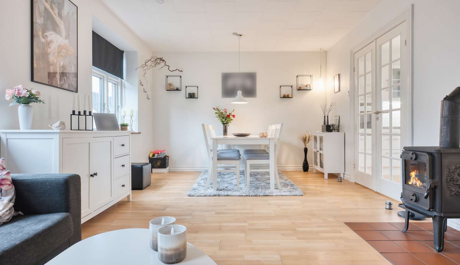 Velindrettet hus på 100 m² med 3 værelser – delvist møbleret og klar til indflytning i Nakskov
