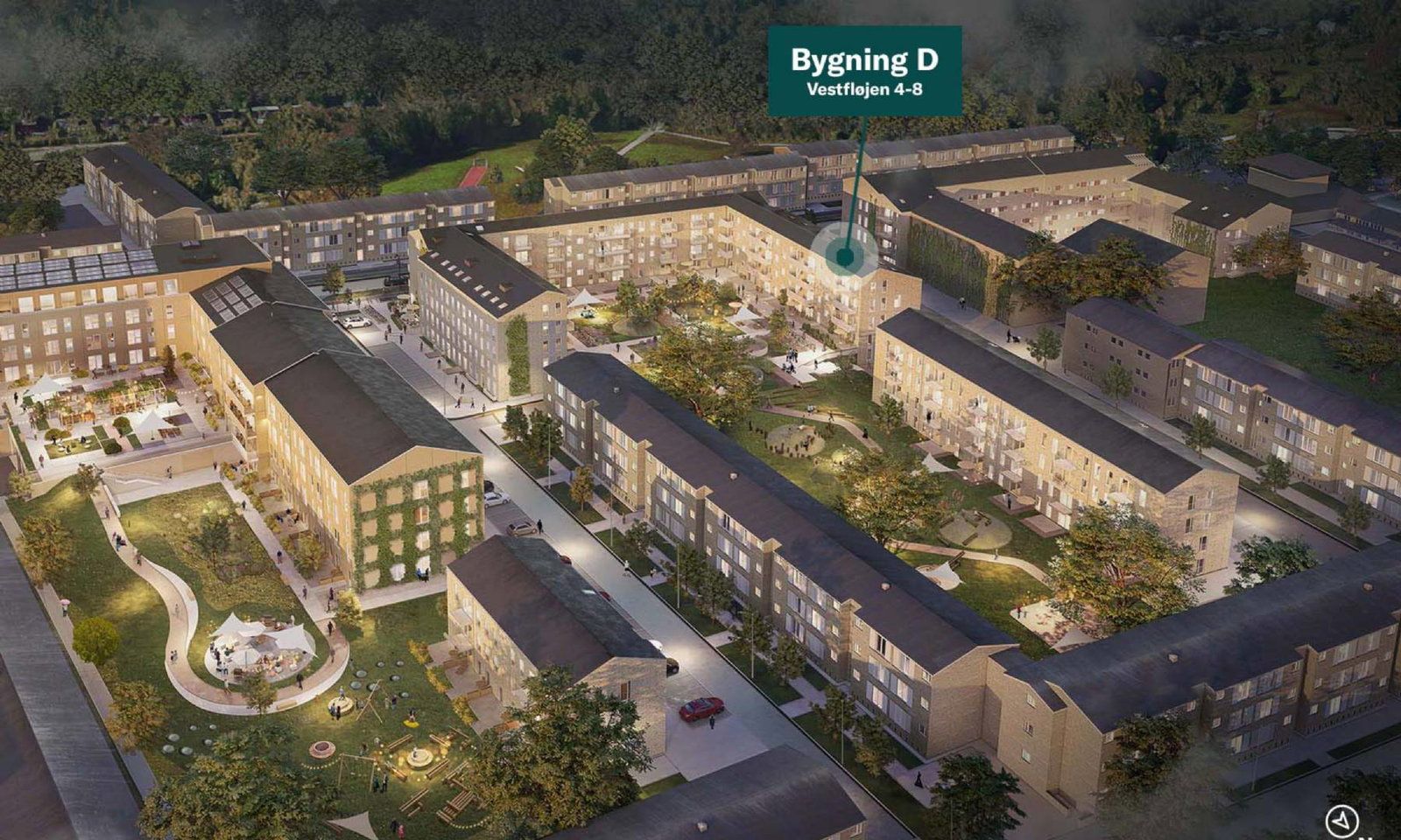 Skøn og stor 4-værelses bolig med alt i hårde hvidevare, to toiletter og stor altan!