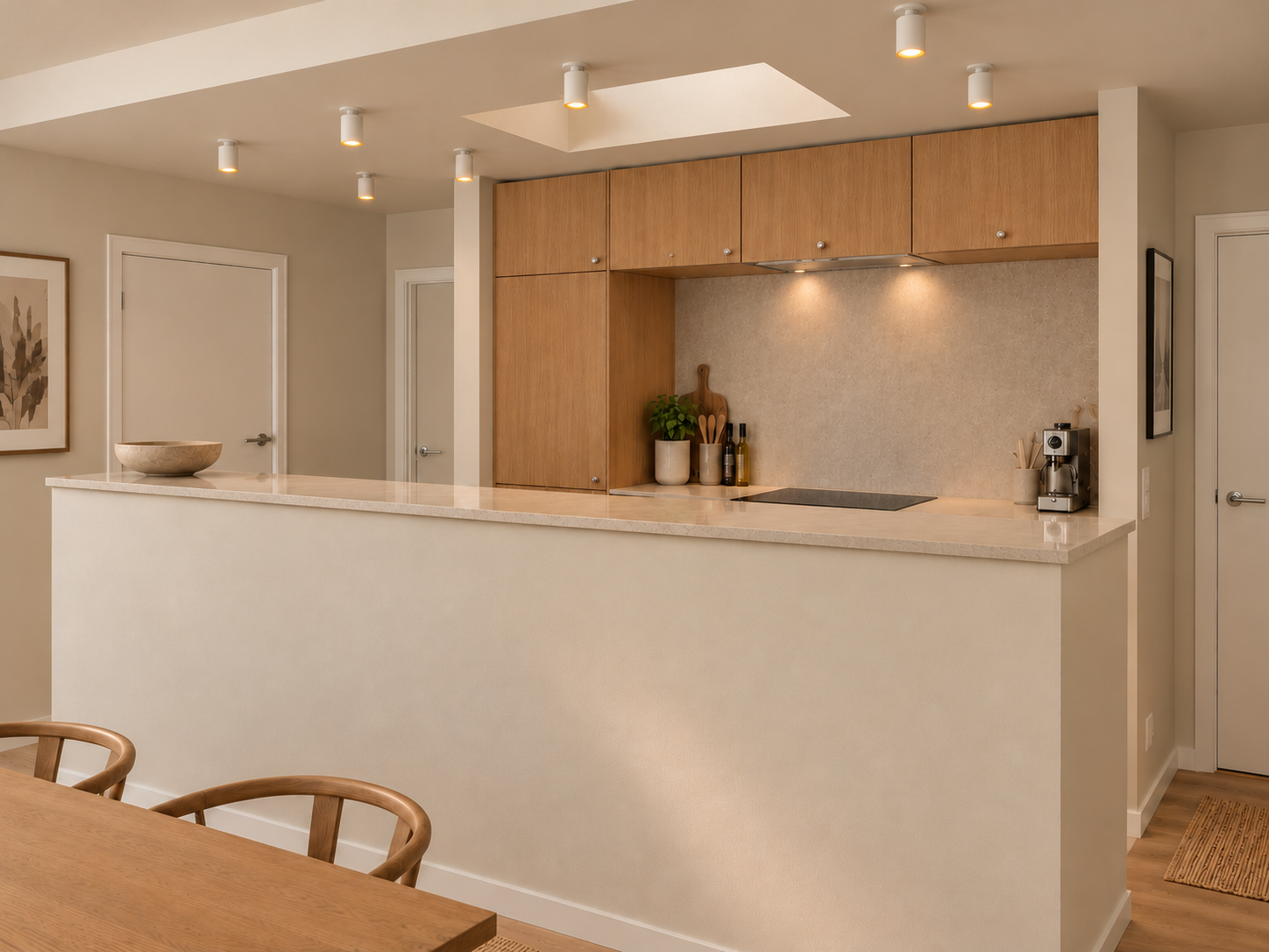 Nyrenoveret 4-værelses penthouse lejlighed på Østerbro med elevator og to altaner