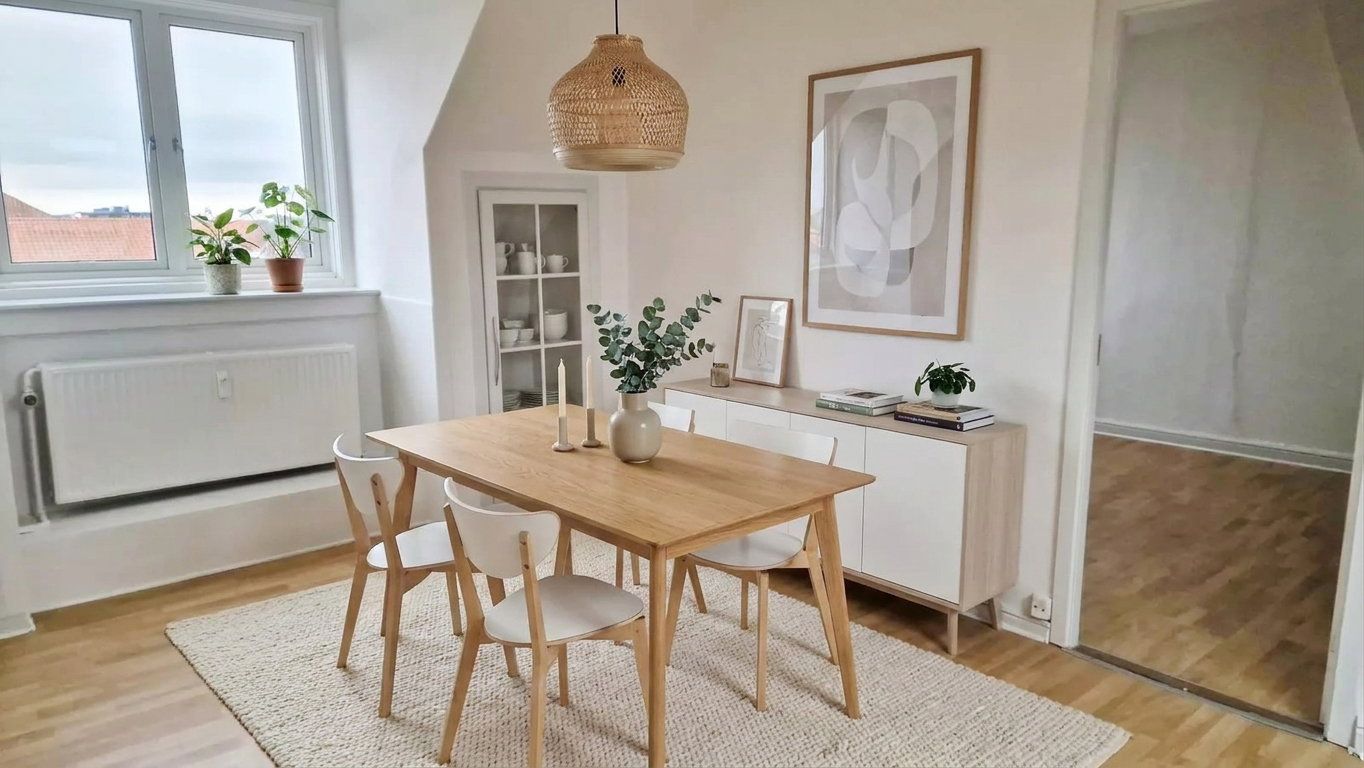 Lys 2-værelses tagetagelejlighed med ovenlysvinduer og separat køkken – 65 m2 med praktisk planløsning