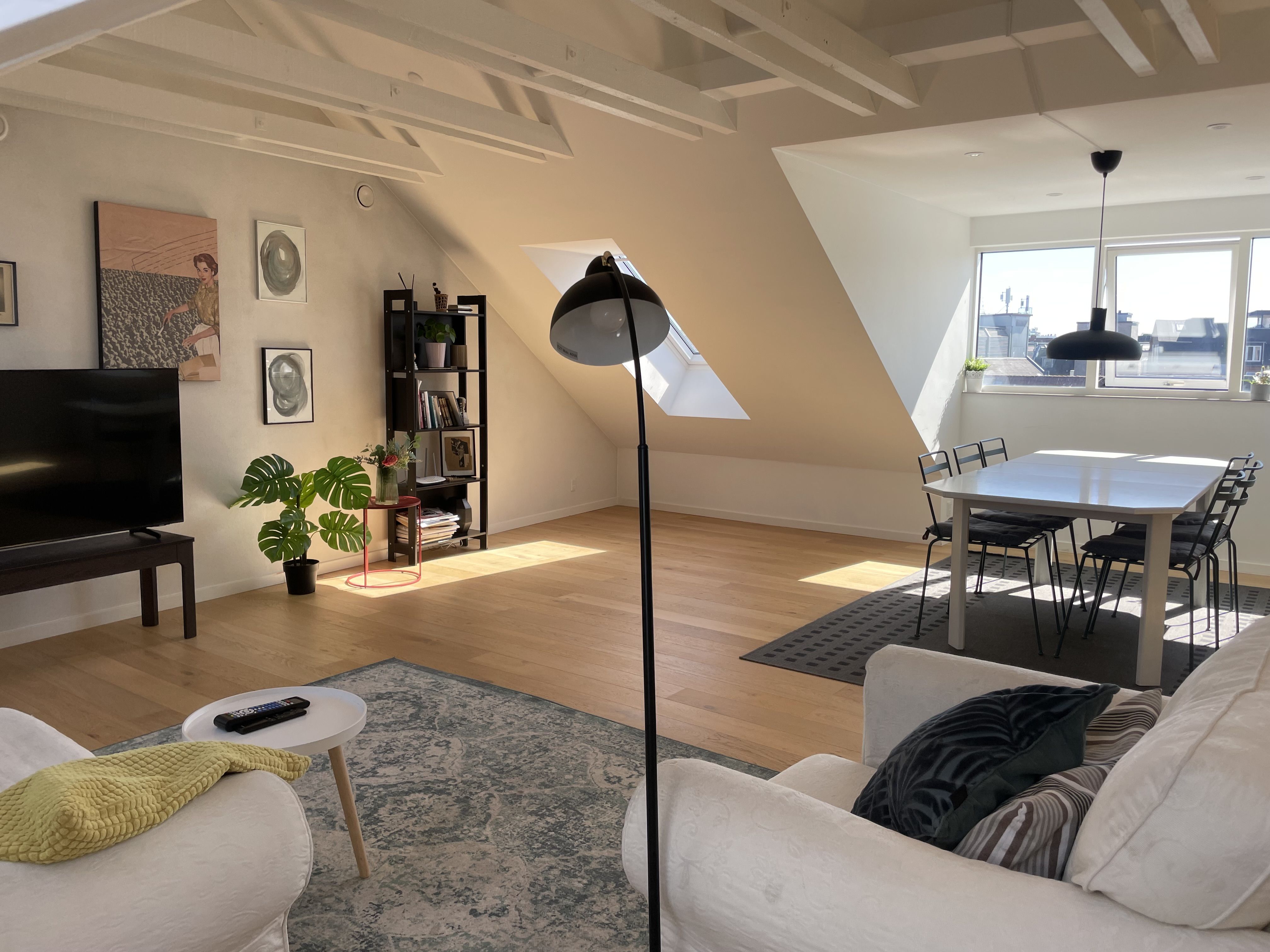 Stor og lys penthouselejlighed til leje i Aalborg Centrum