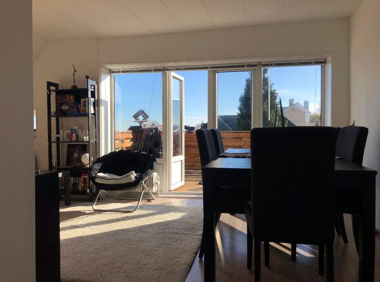 121m2 lejlighed med terrasse og udsigt over Aalborg