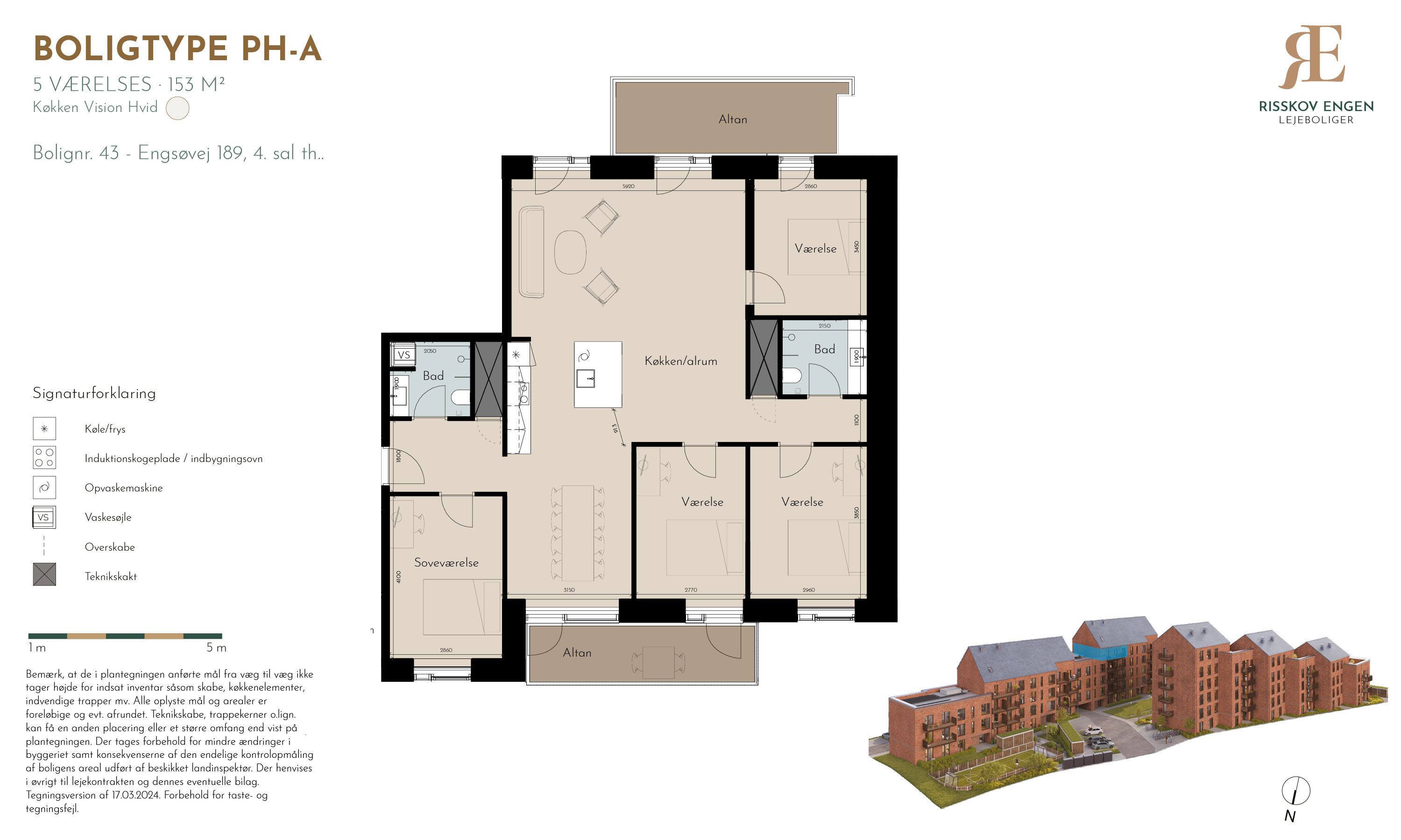 Lækker 5-værelses penthouselejlighed i Risskov