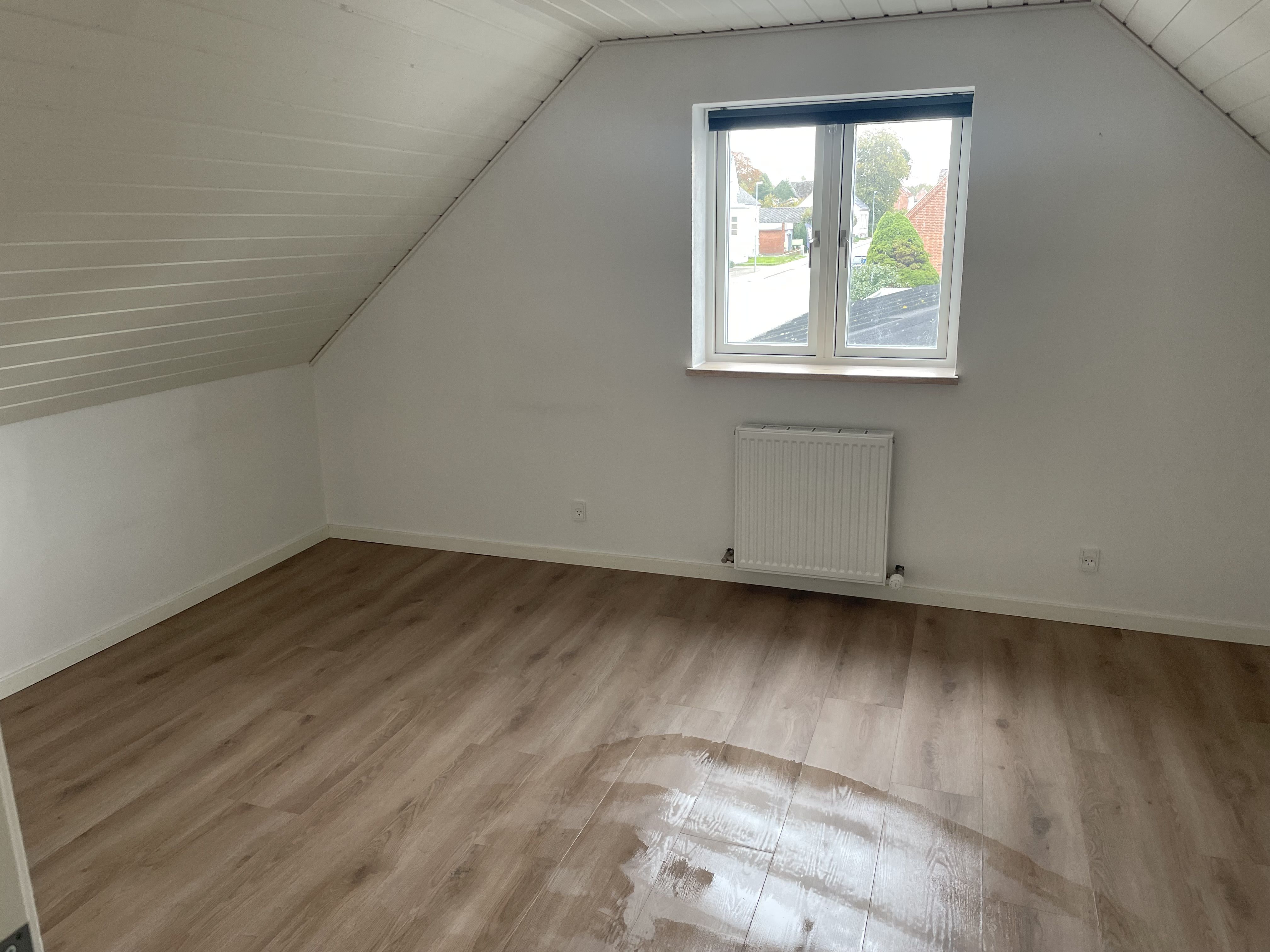 Nyrenoveret dobbelthus med have