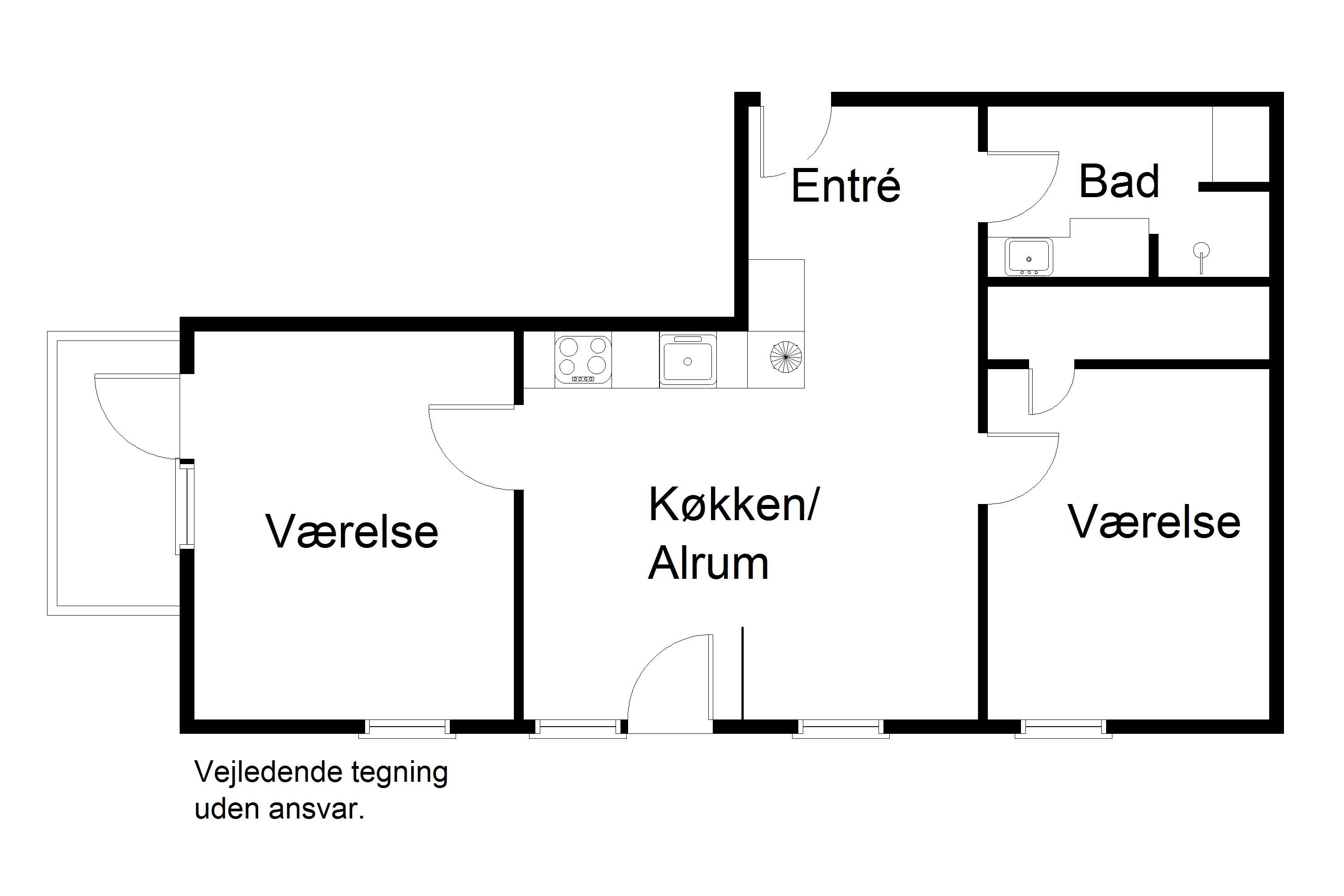 3-væreles bolig på Trøjborg