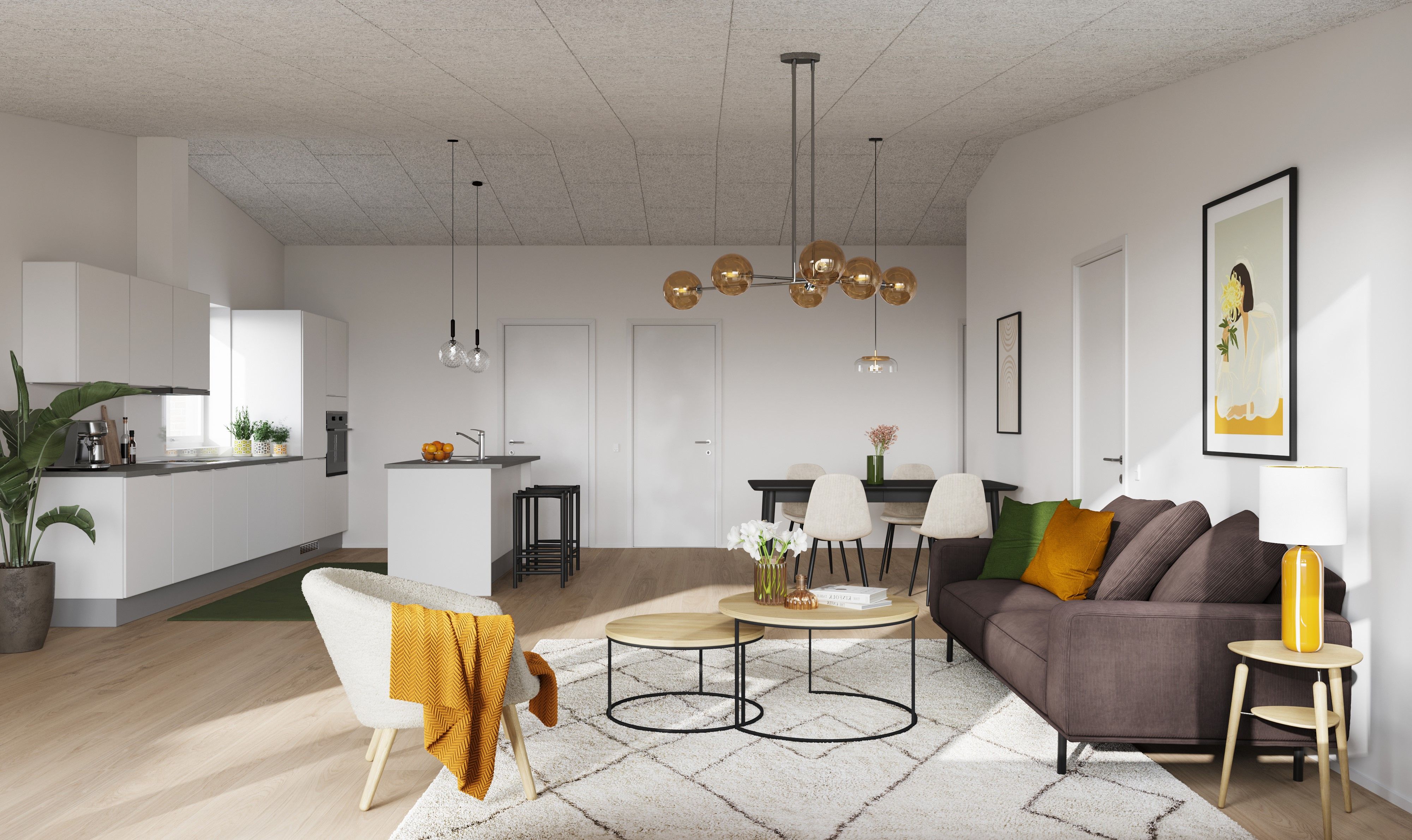  Drømmeboligen i Holbæk – moderne rækkehus på 113 m² med egen have og udsigt til søområdet.