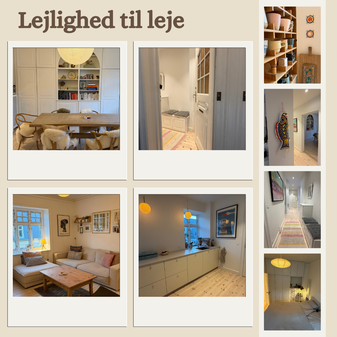 Hyggelig møbleret 3-værelses lejlighed i hjertet af Østerbro