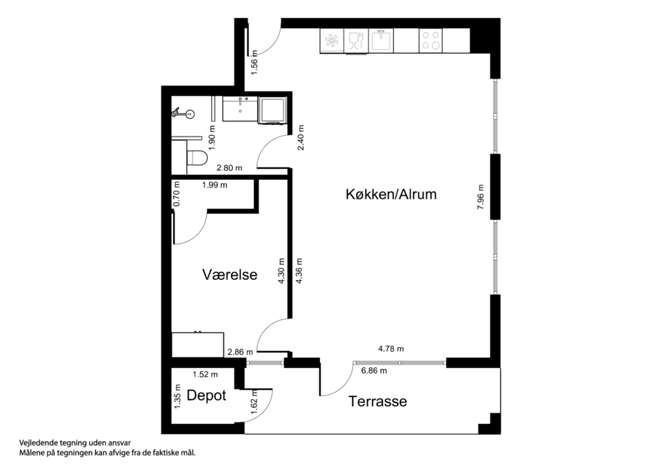 0 KR. I HUSLEJE I NOVEMBER - NYBYGGET LEJLIGHED I KALUNDBORG