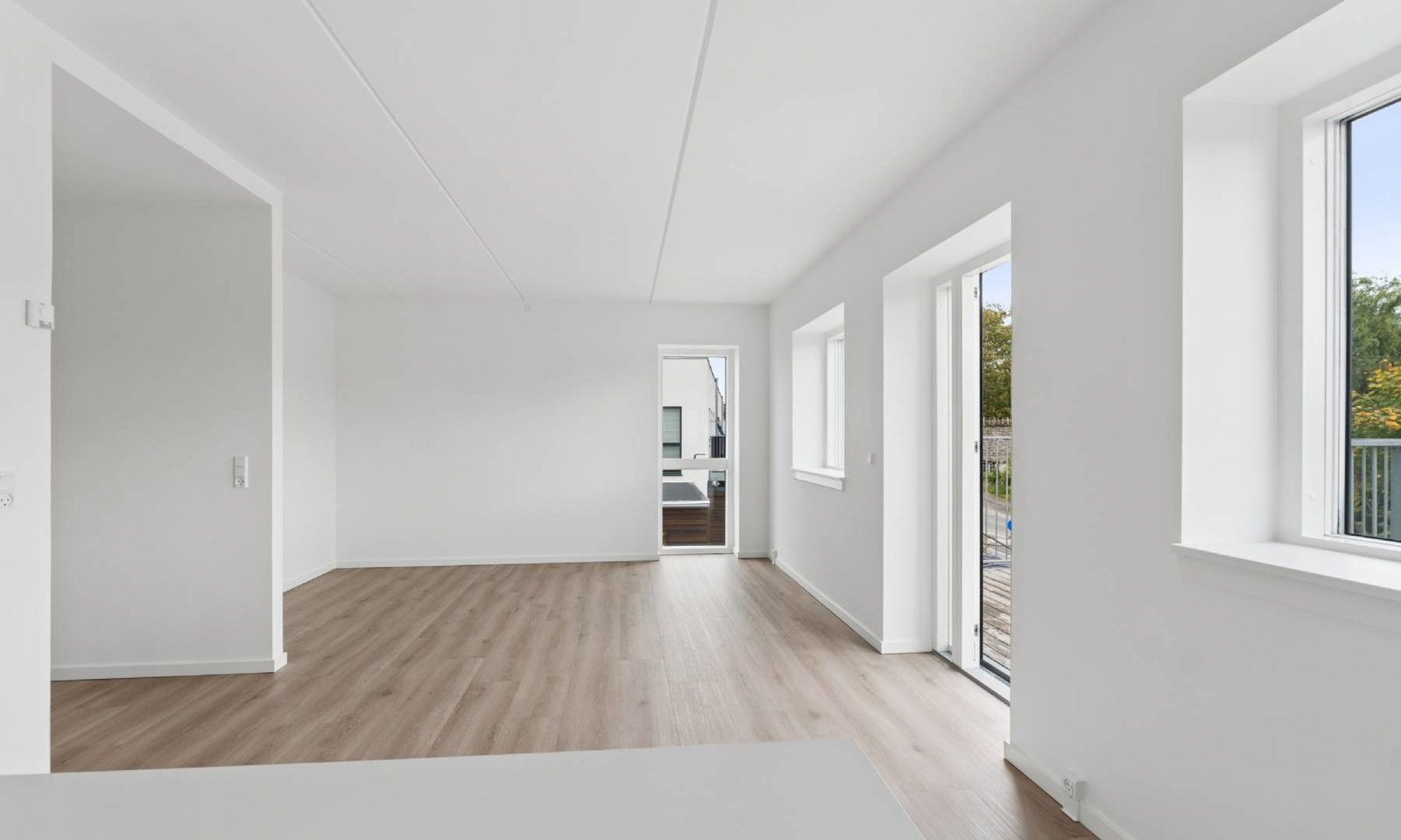 Moderne 2-værelses med terrasse
