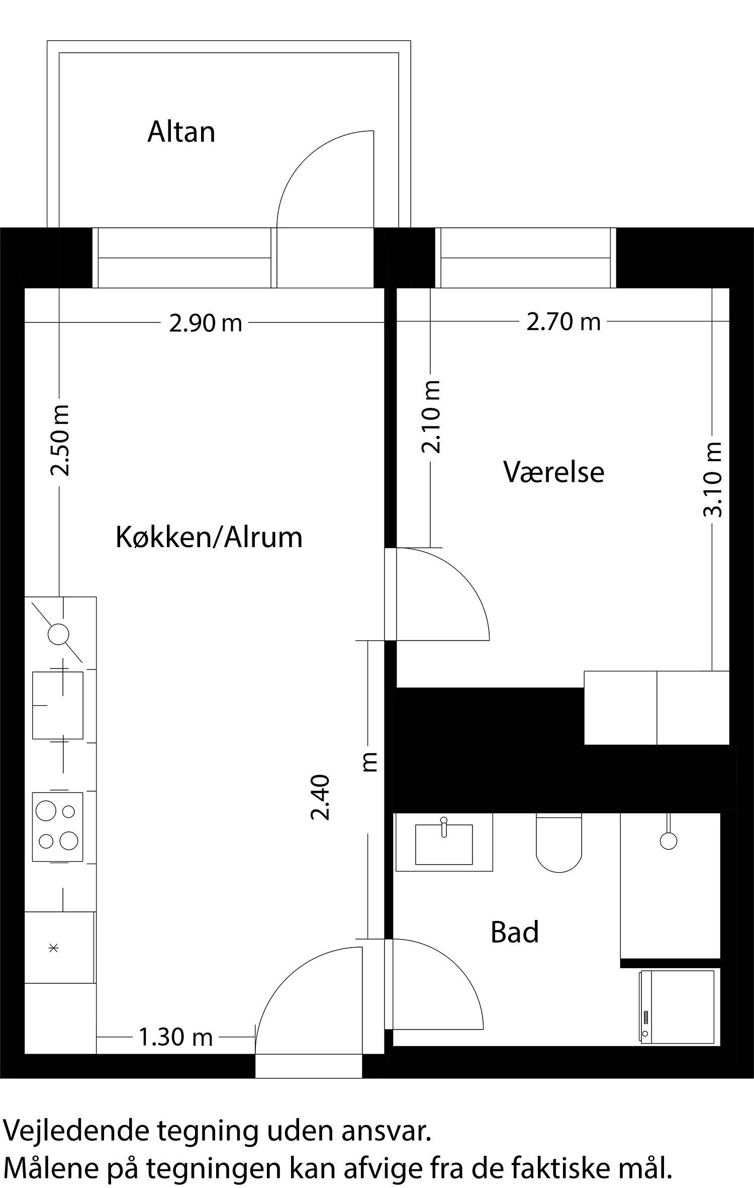 2-værelses seniorbolig!