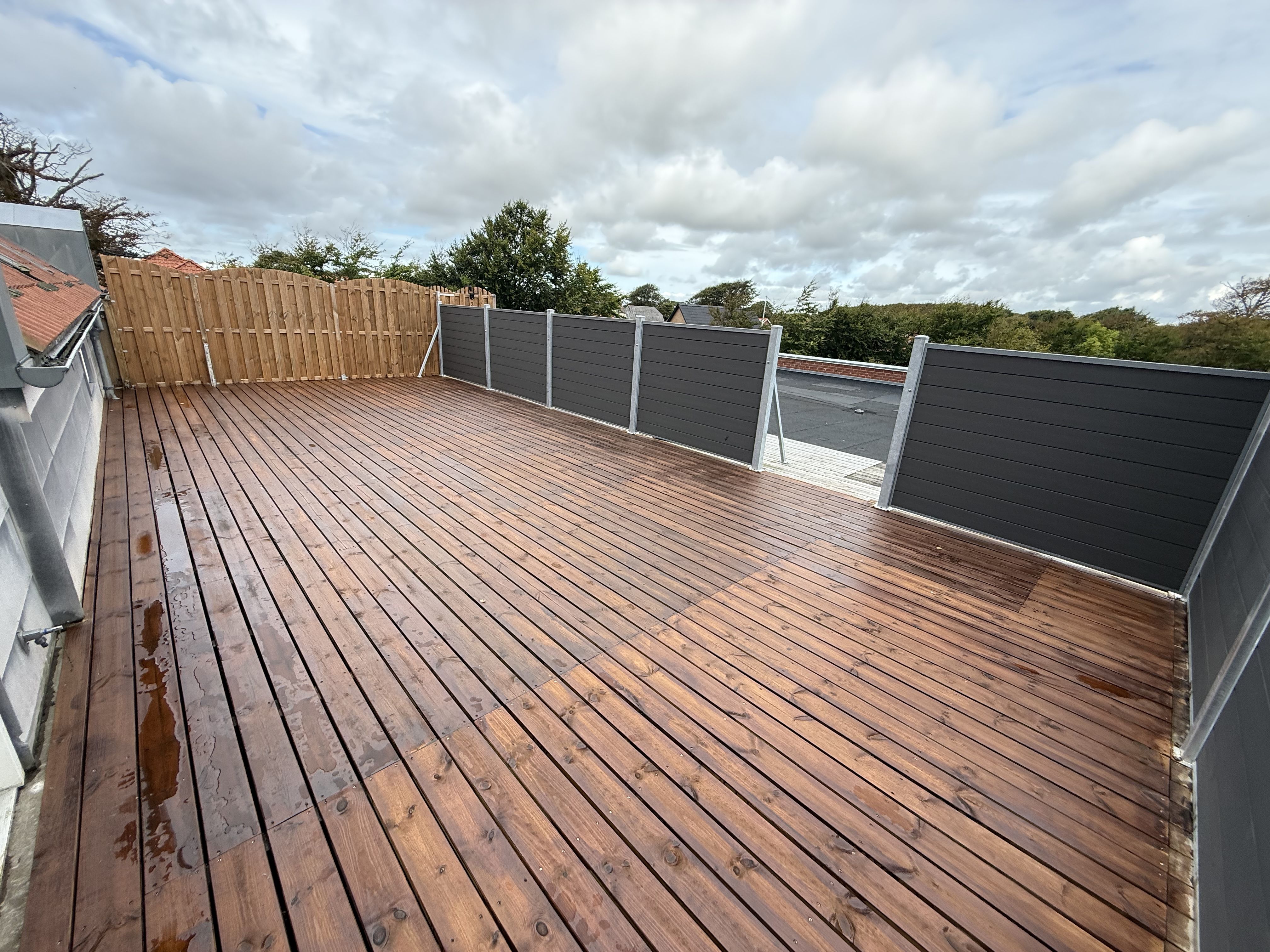 Lys og nyrenoveret 3-værelses lejlighed med stor privat terrasse