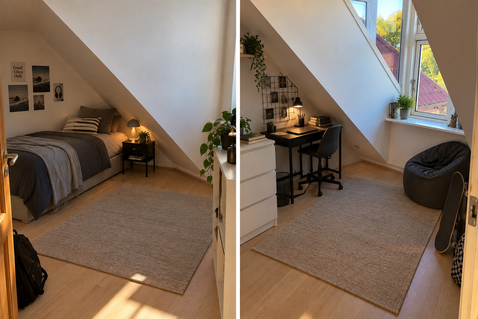 Rummelig lejlighed på 123 m²  I får den  øverste etage for jer selv 