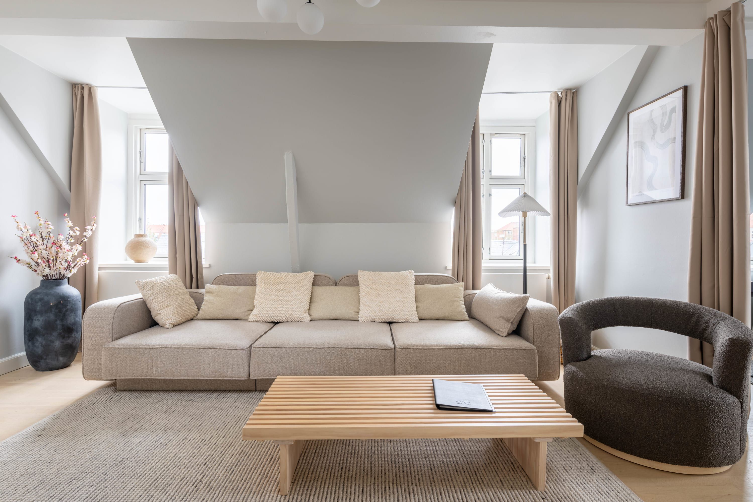 Spacious 122 m² duplex with private rooftop terrace near Amager Strand – all utilities included