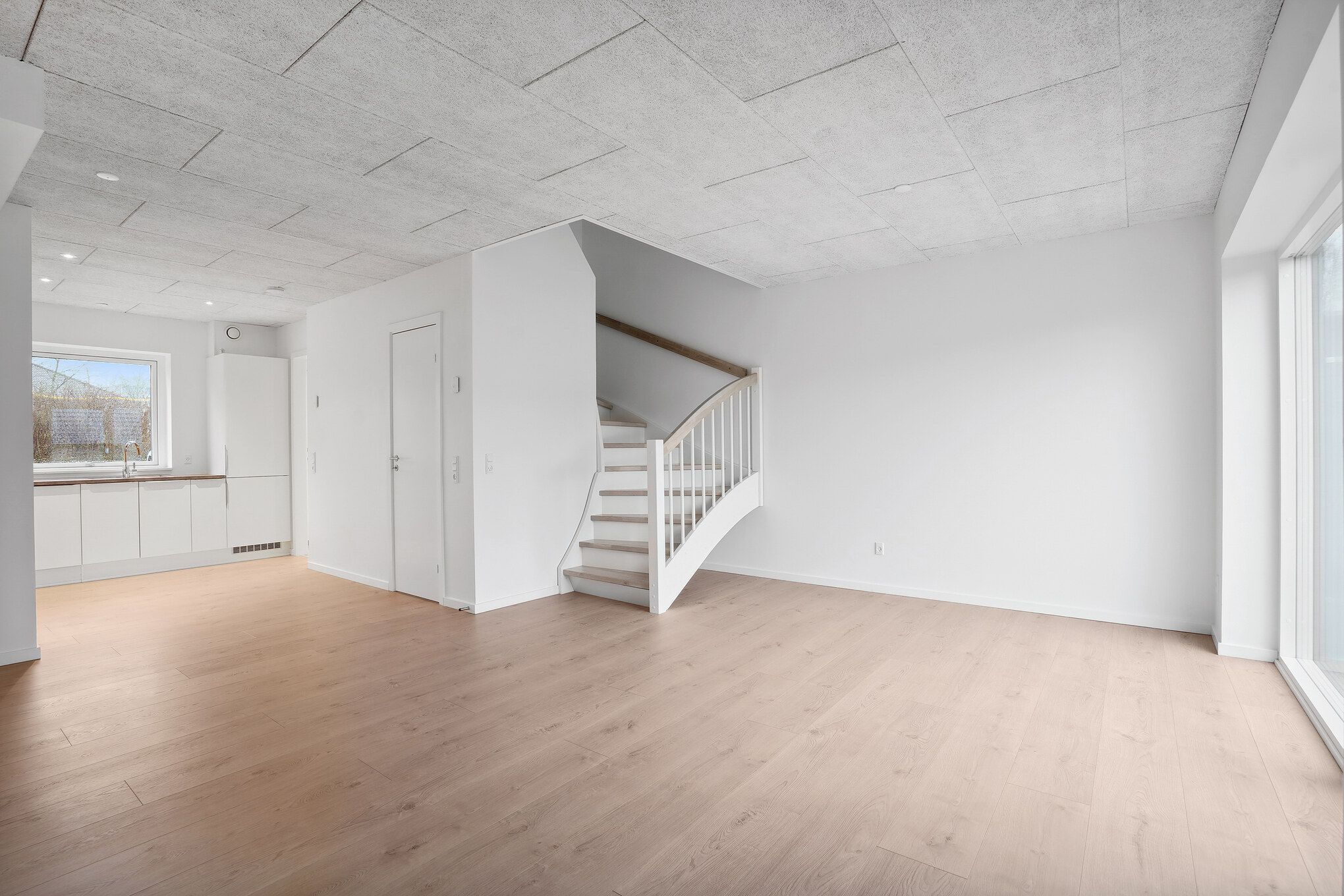 Flot række hus i Gjellerup 