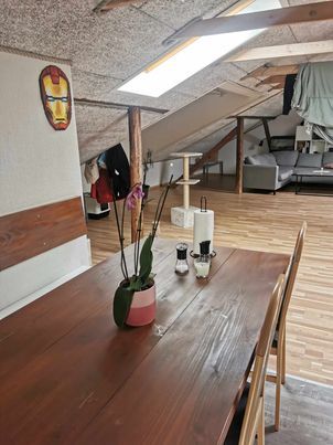 Stor og lækker lofts lejlighed.  4Km fra motorvej, 5KM fra Lunderskov station