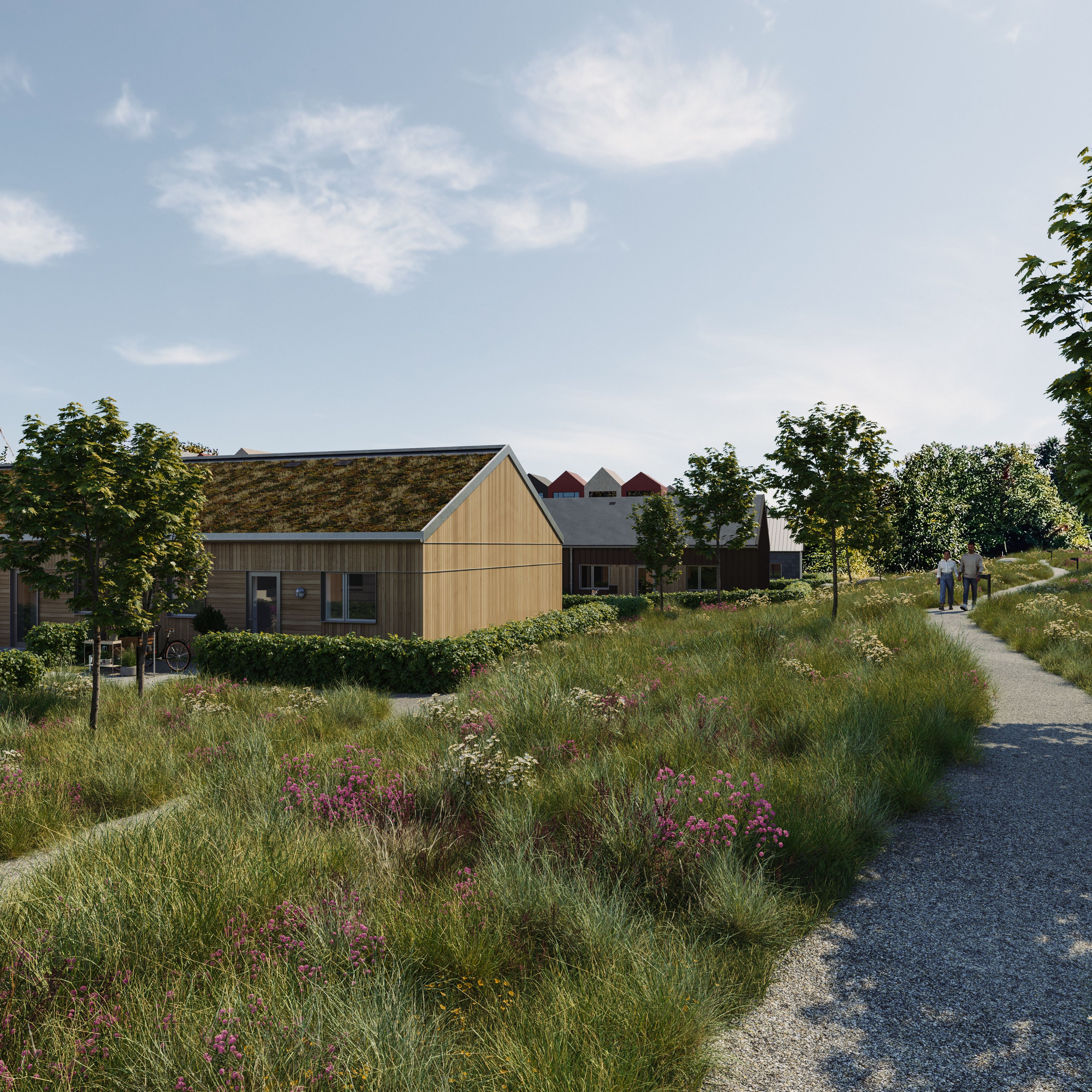 Rækkehus i 2 plan