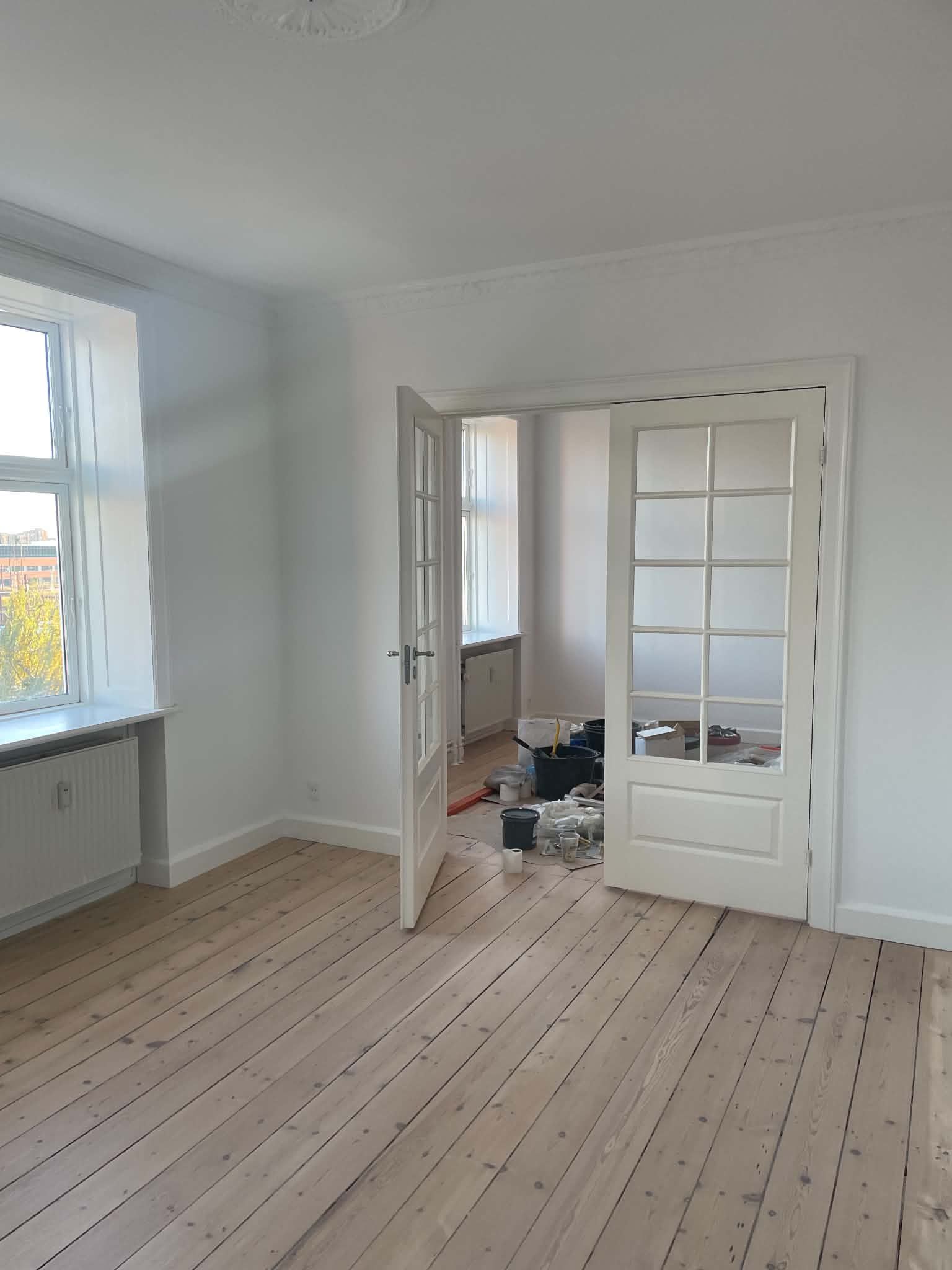 Nyrenoveret herskabslejlighed på Vesterbro