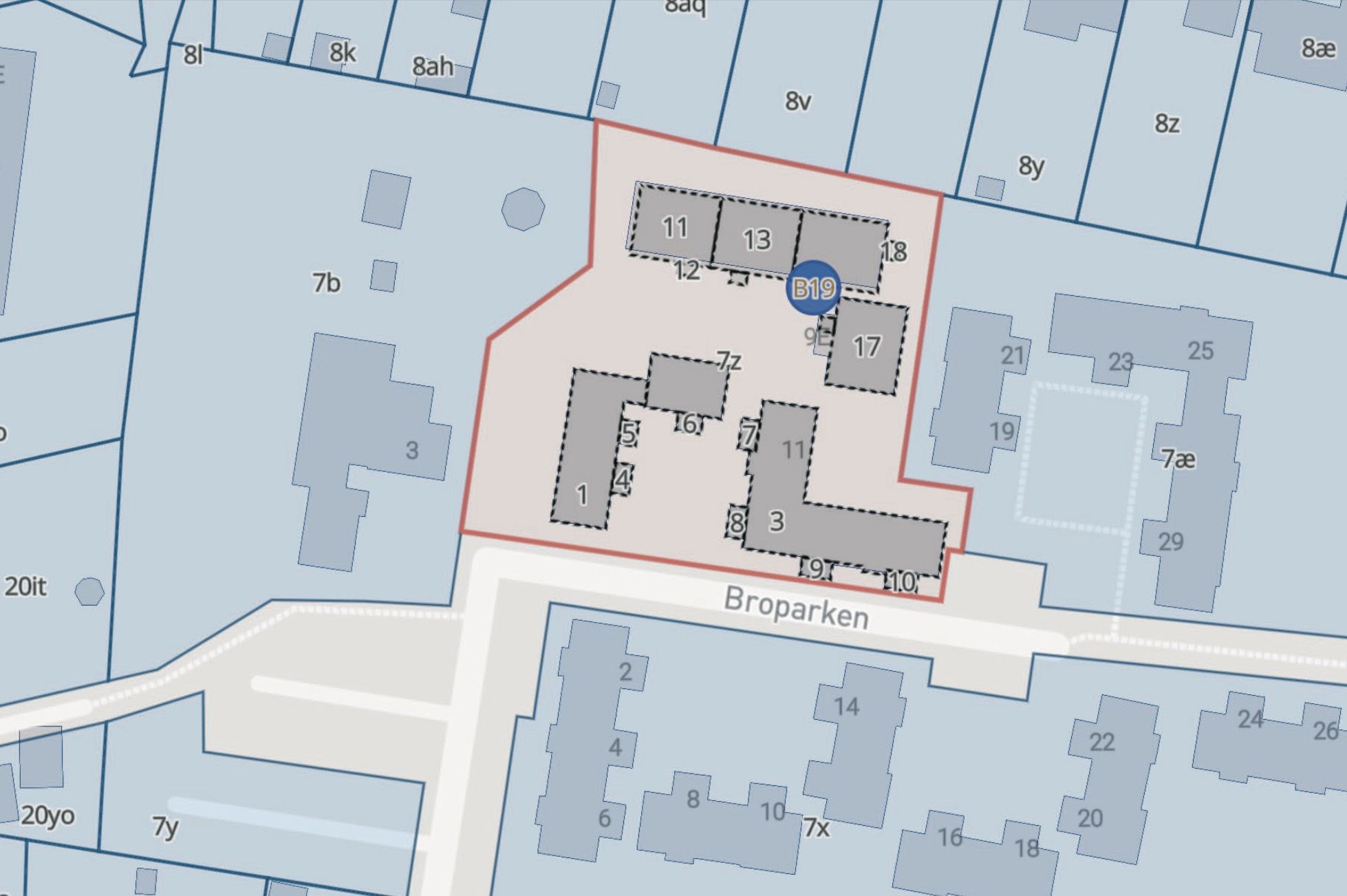 Rækkehus i Kjellerup
