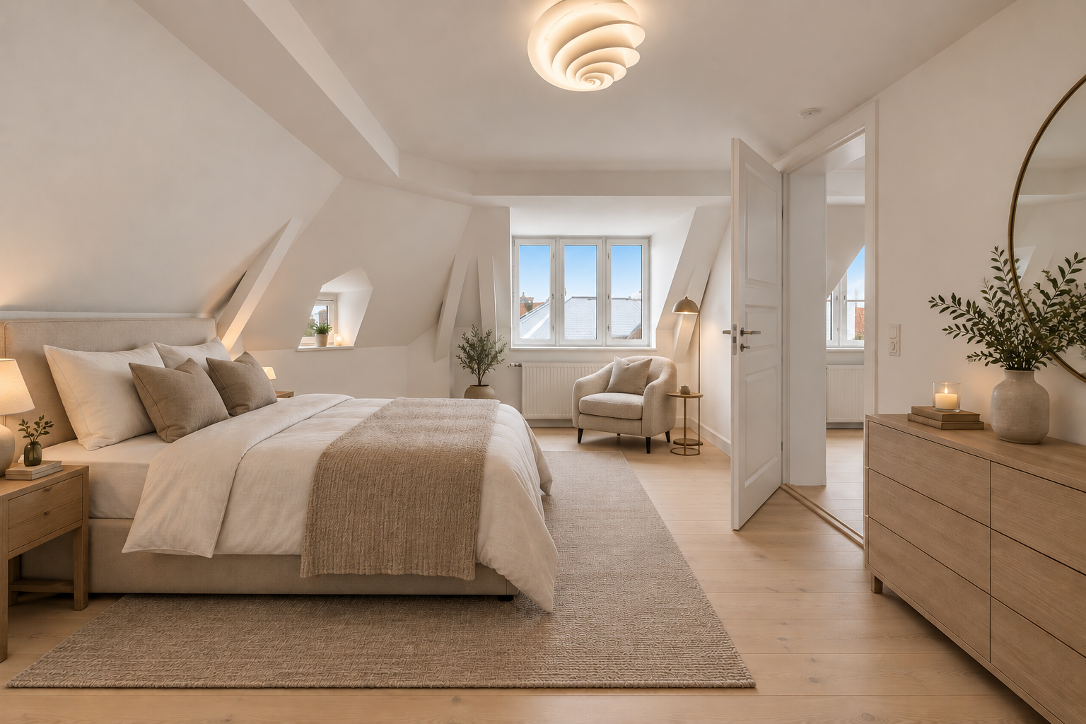 Sjælden penthouse på Østerbro med stor tagterrasse og fem værelser