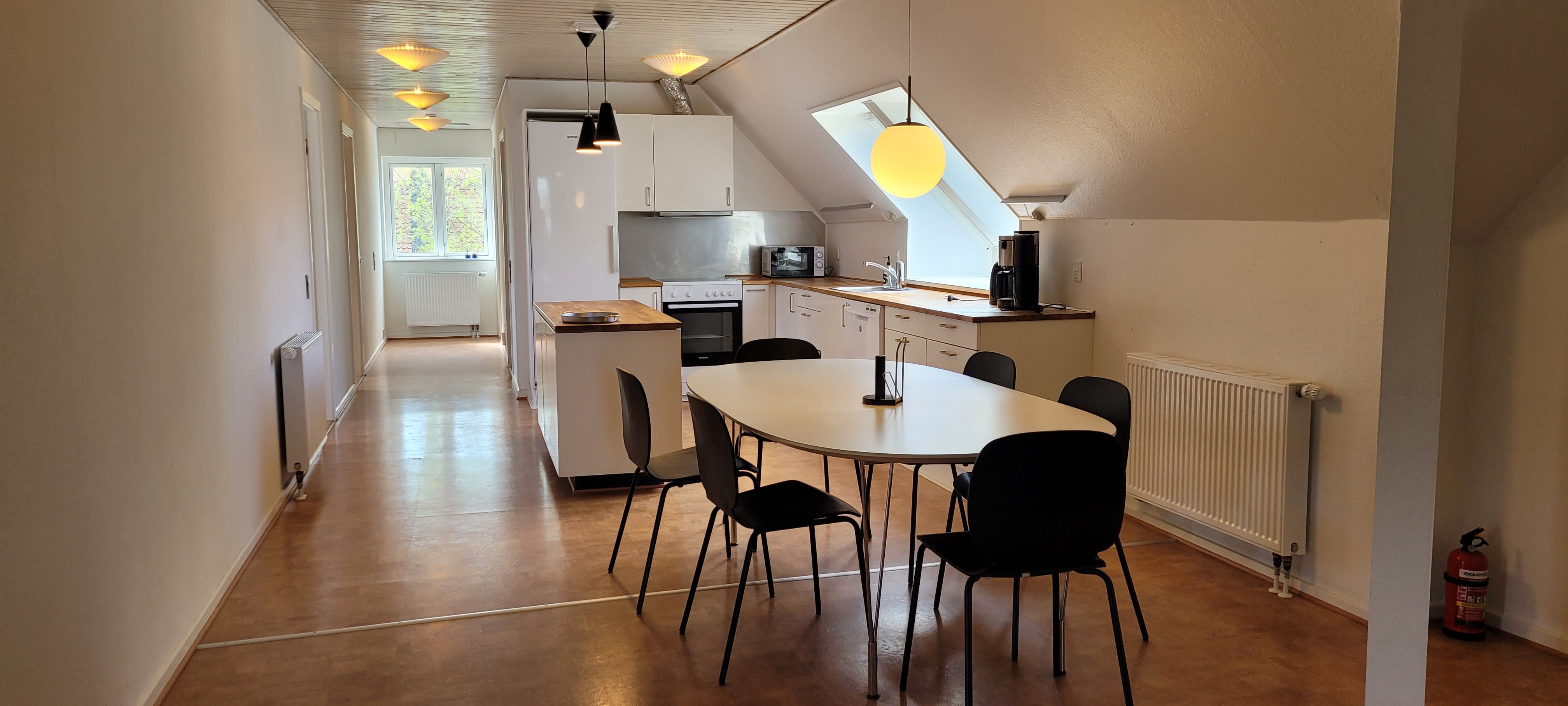 Stor lejlighed med adgang til have