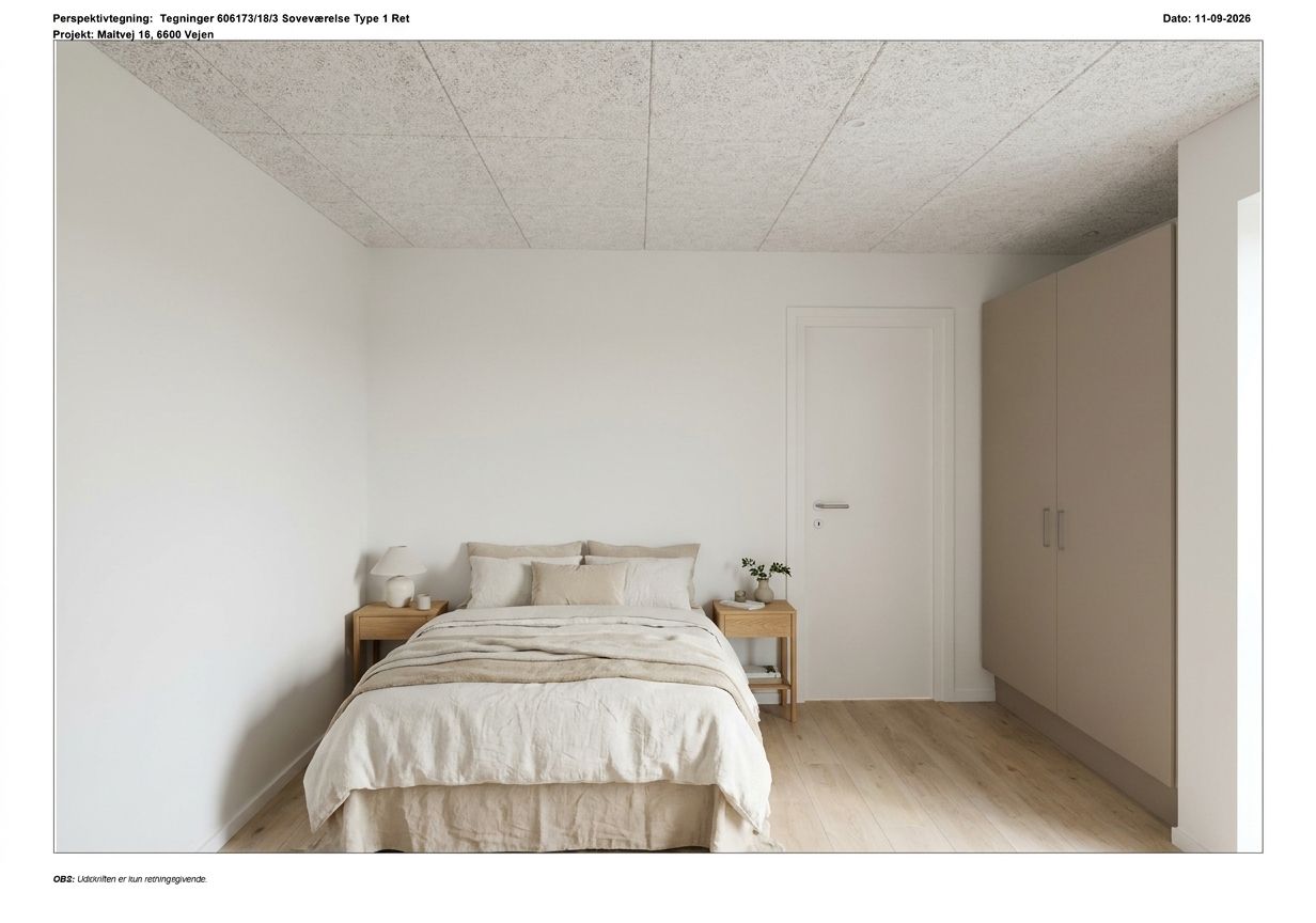 Nyt enderækkehus på 100 m² i Askov – klar til indflytning 1. februar