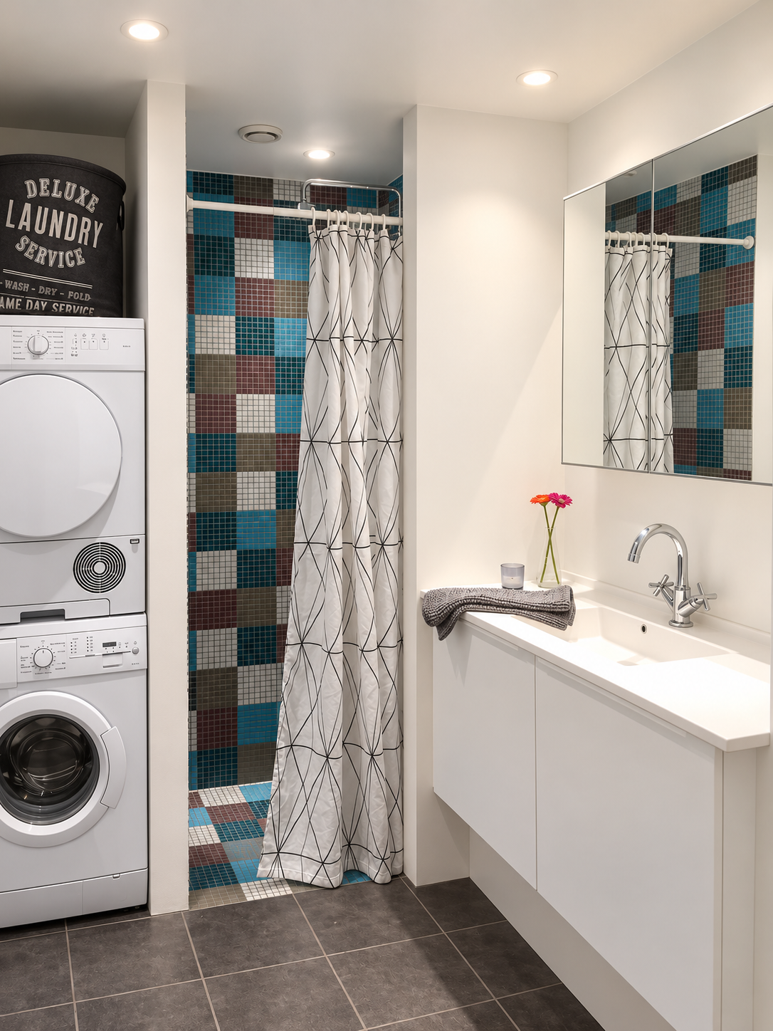 Large studio, fully furnished, serviced apartment.