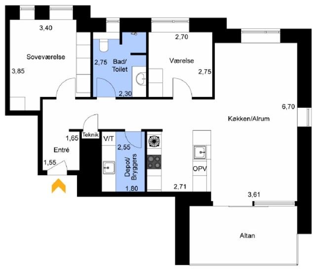 Lejlighed 102m2, photo 2