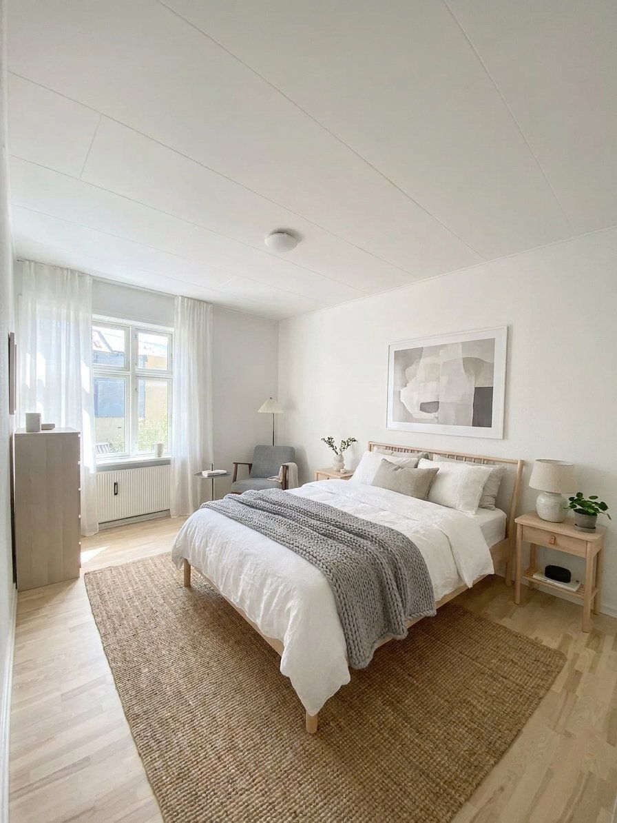 Lys 2-værelses på 71 m2 i klassisk ejendom med moderne køkken og grøn gård