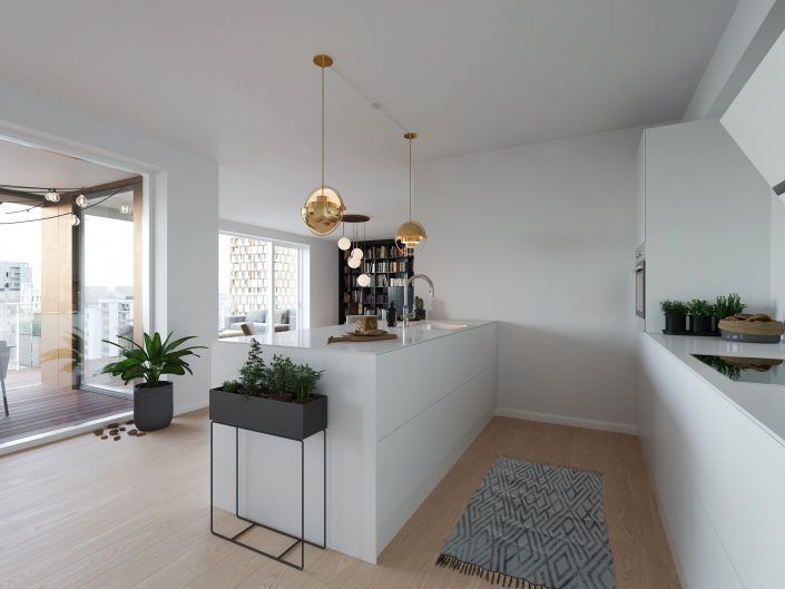 Luksus penthouse ved Østre Havn på Aalborgs havnefront 