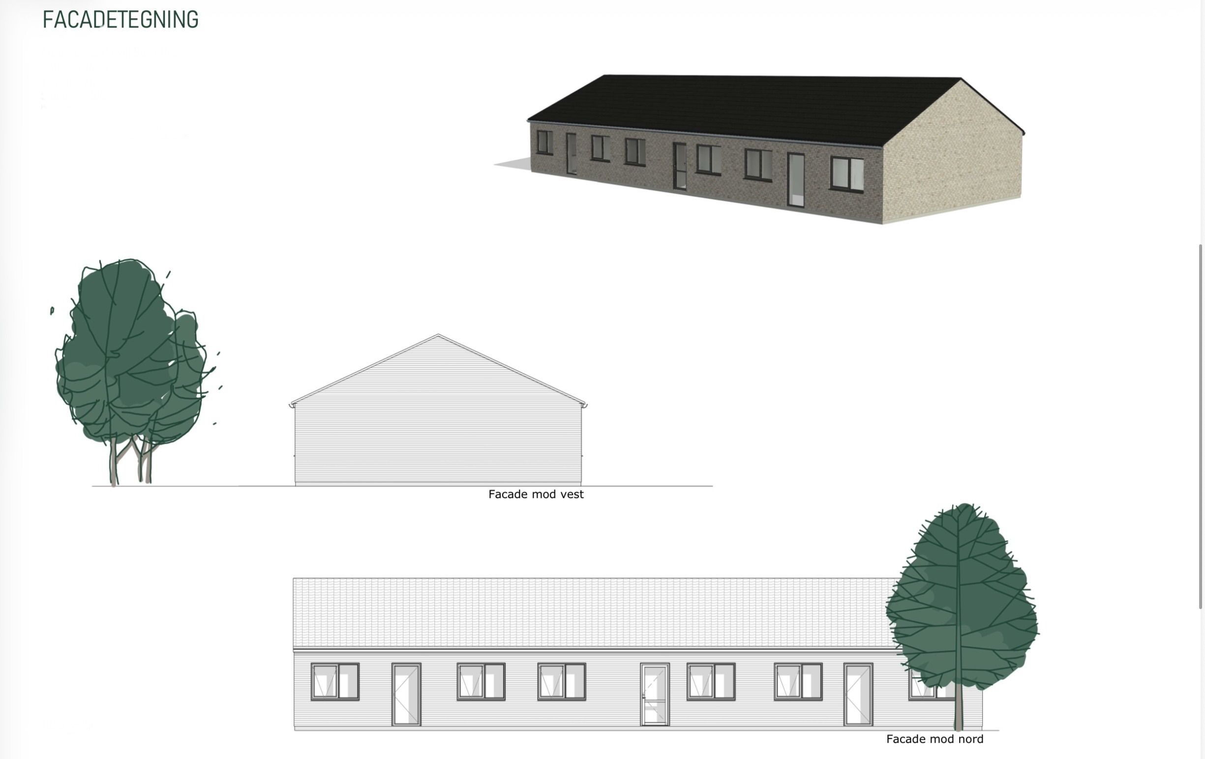 Nyopført rækkehus på 80 m² i ét plan