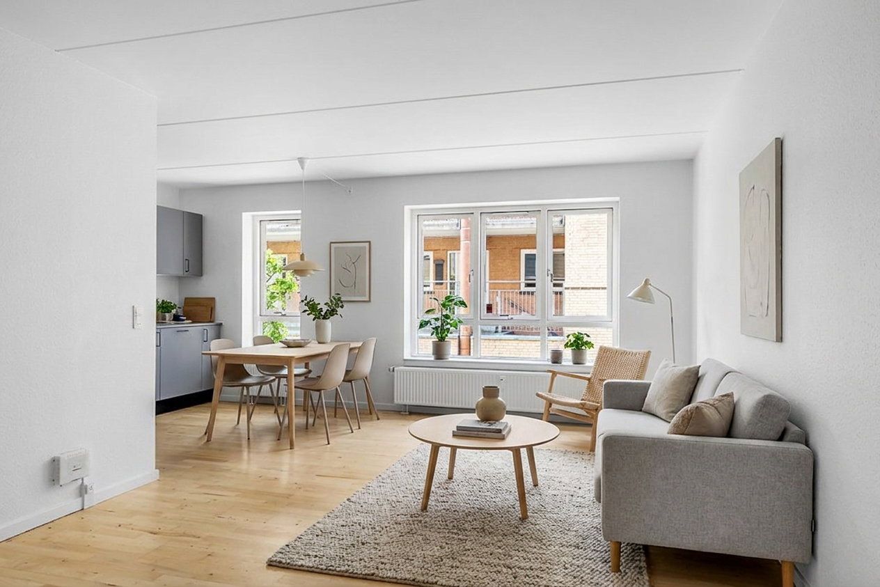 2 værelses renoveret lejlighed på 69 m² i trygge rammer