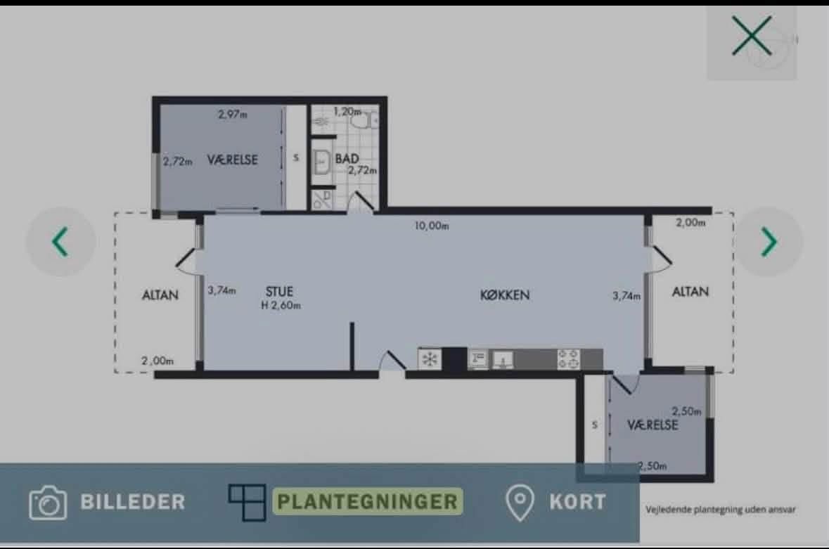 3 værelses lejlighed på Islands brygge 
