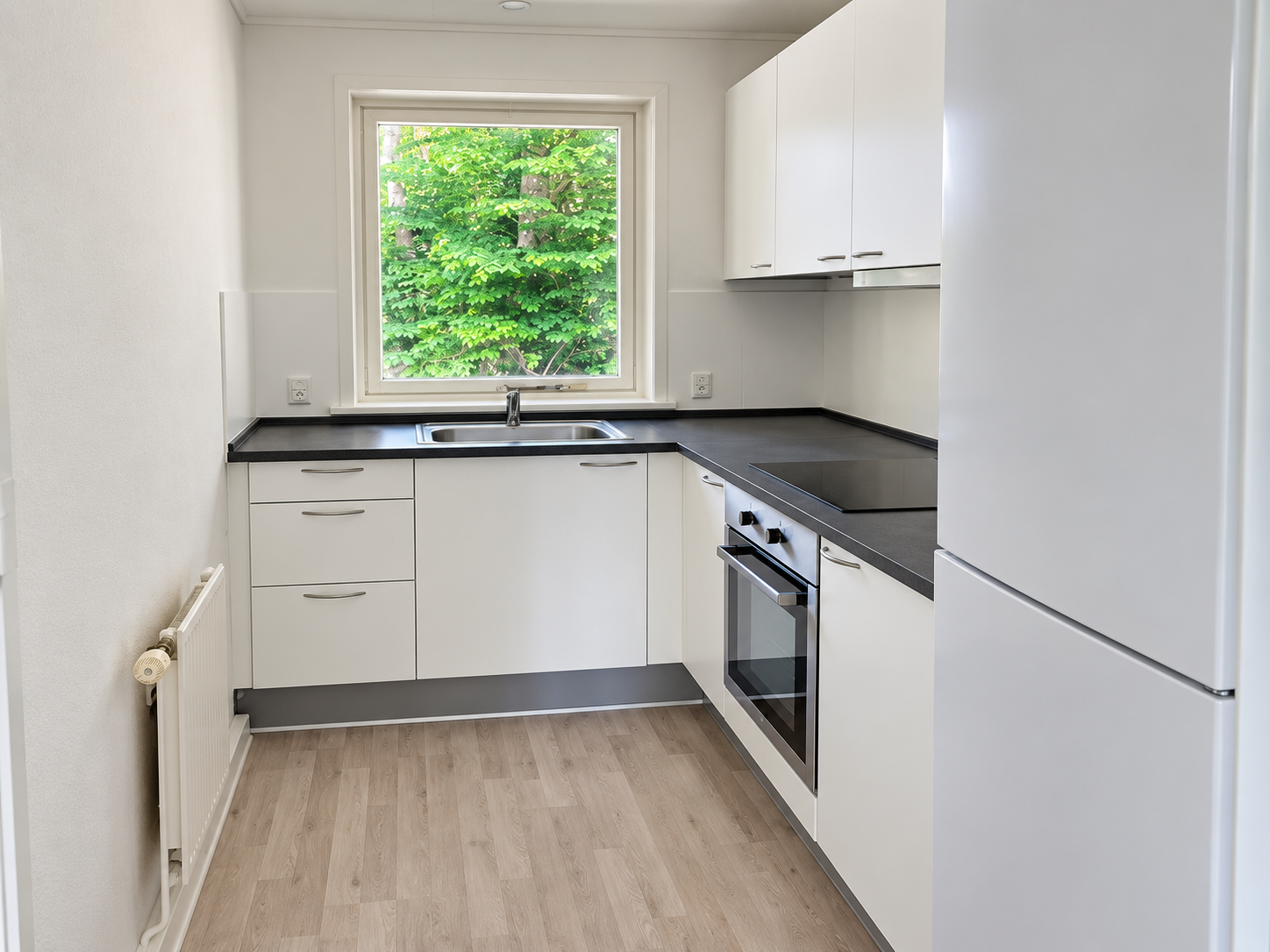 Renoveret rækkehus med egen have