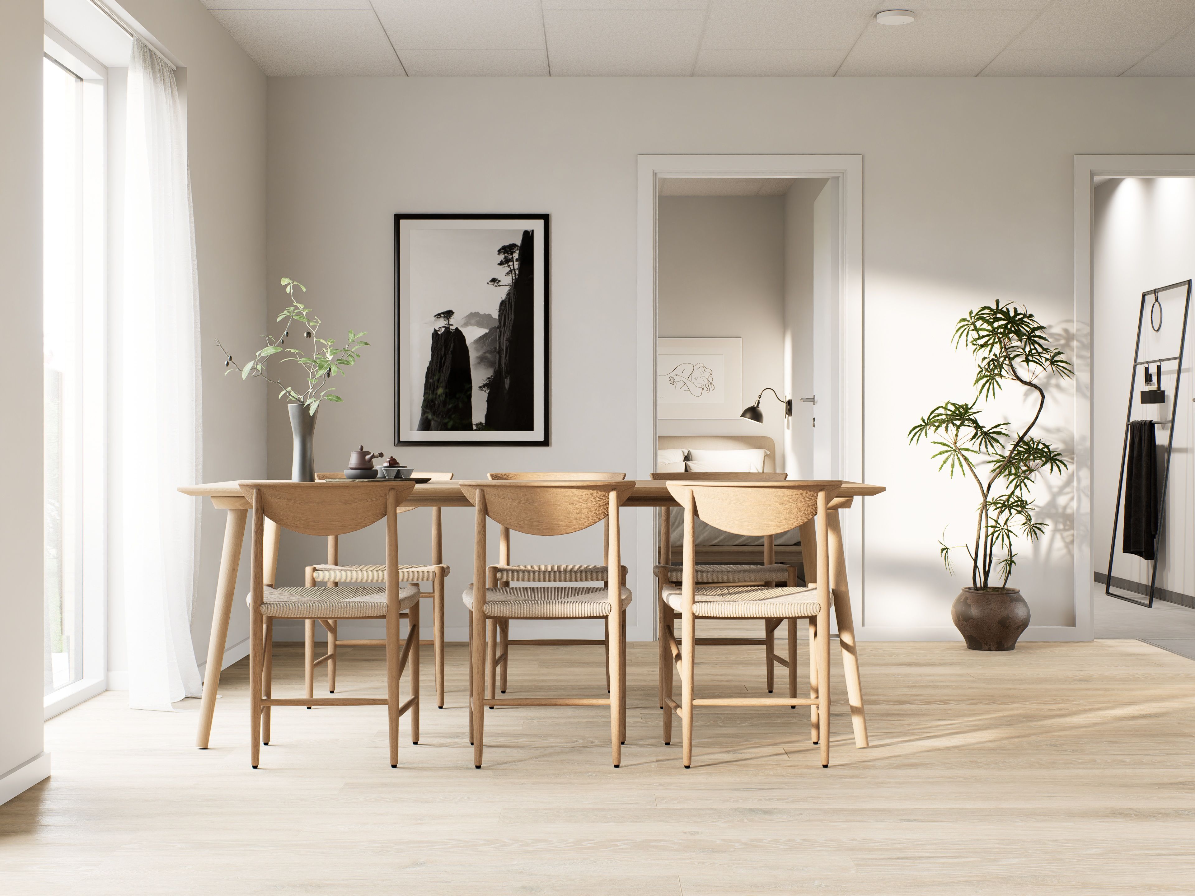 Nybygget rækkehus med lækre detaljer