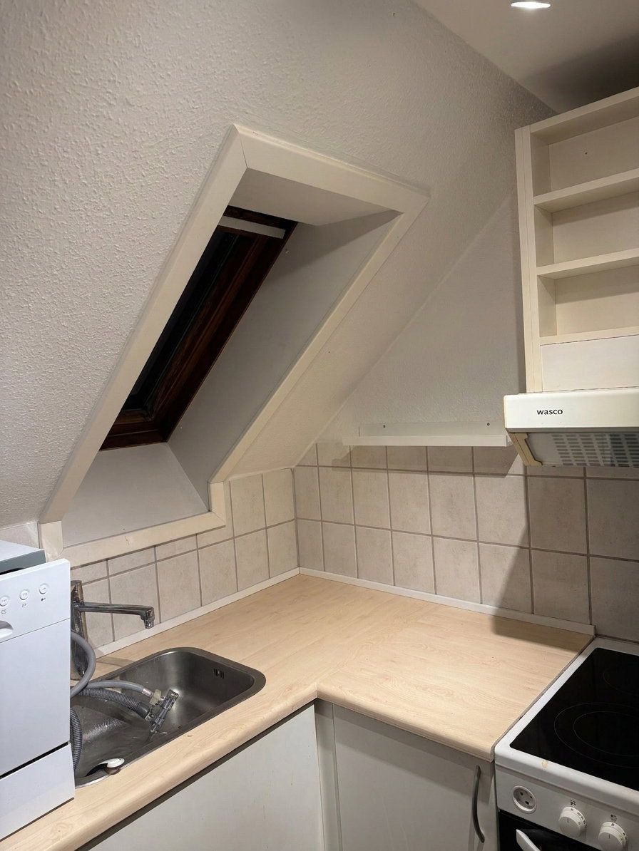 Lys 2-værelses på 42 m2 med ovenlysvindue og funktionelt badeværelse