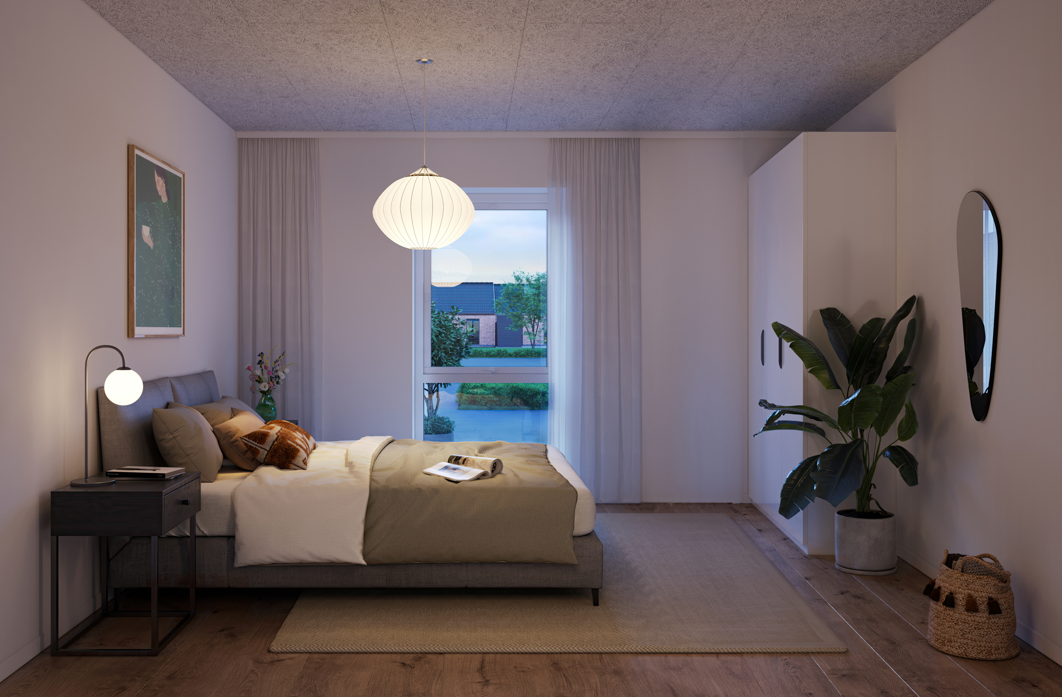 Moderne 2-værelses rækkehus på 71 m² i Haslund