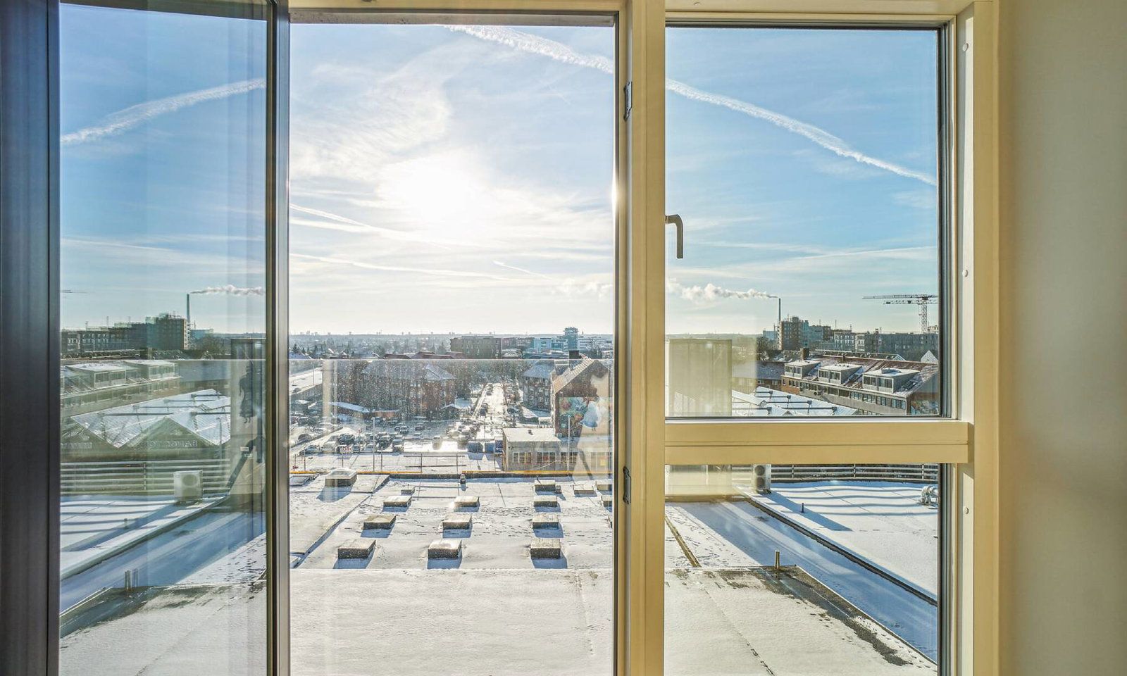Moderne og lys 2-vær. lejlighed med eksklusiv beliggenhed over Herlev Bycenter