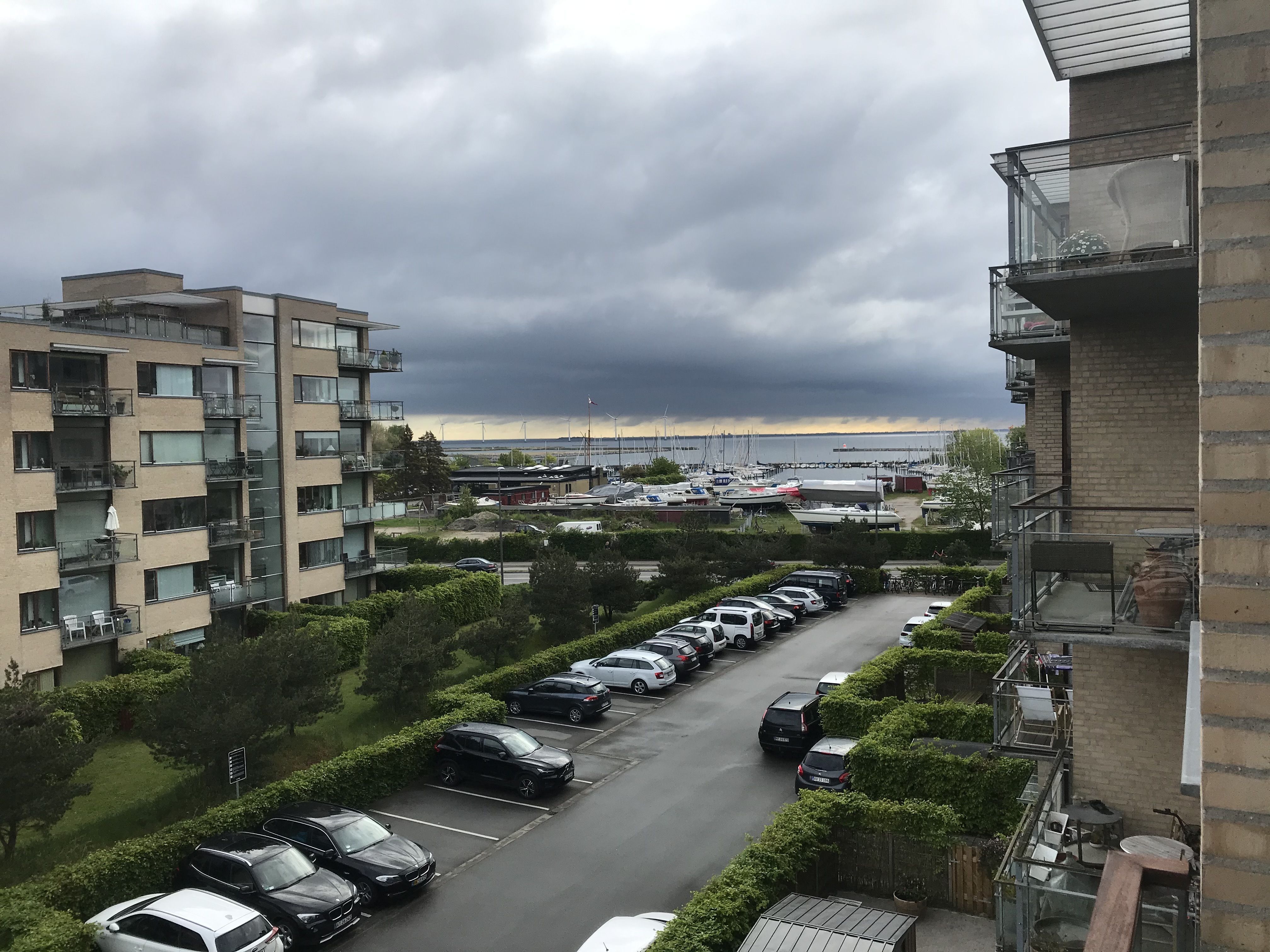 View of Øresund from an attractive 3-room apartment
