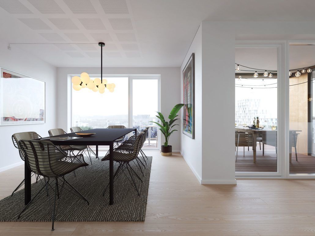 Luksus penthouse ved Østre Havn på Aalborgs havnefront 