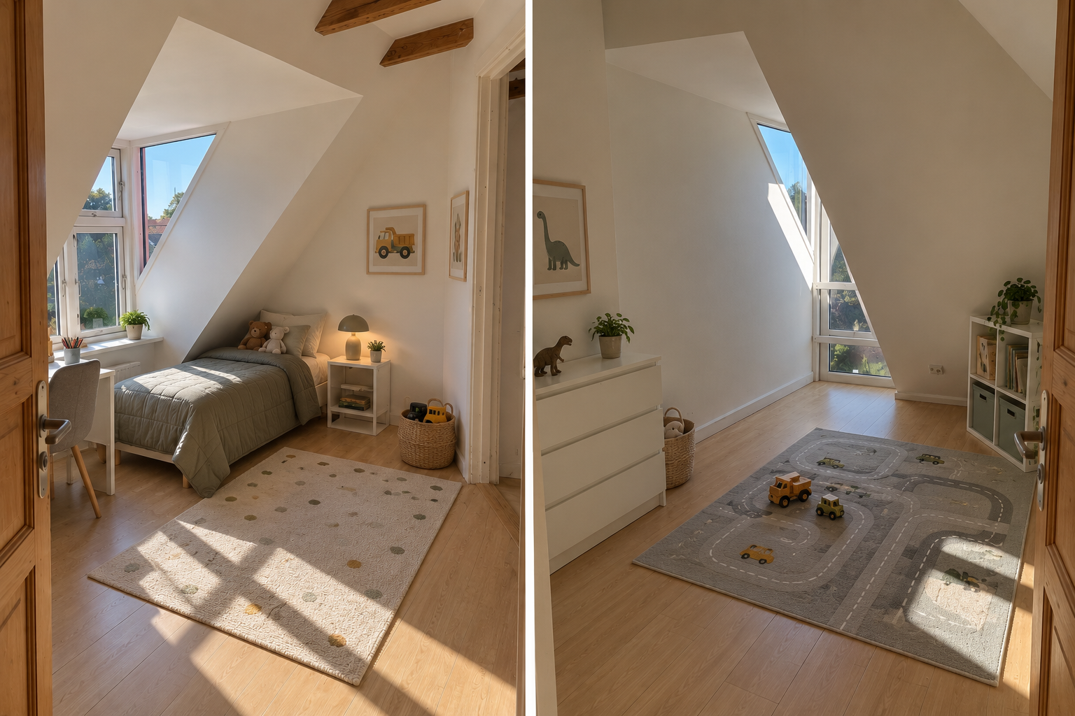 Rummelig lejlighed på 123 m²  I får den  øverste etage for jer selv 