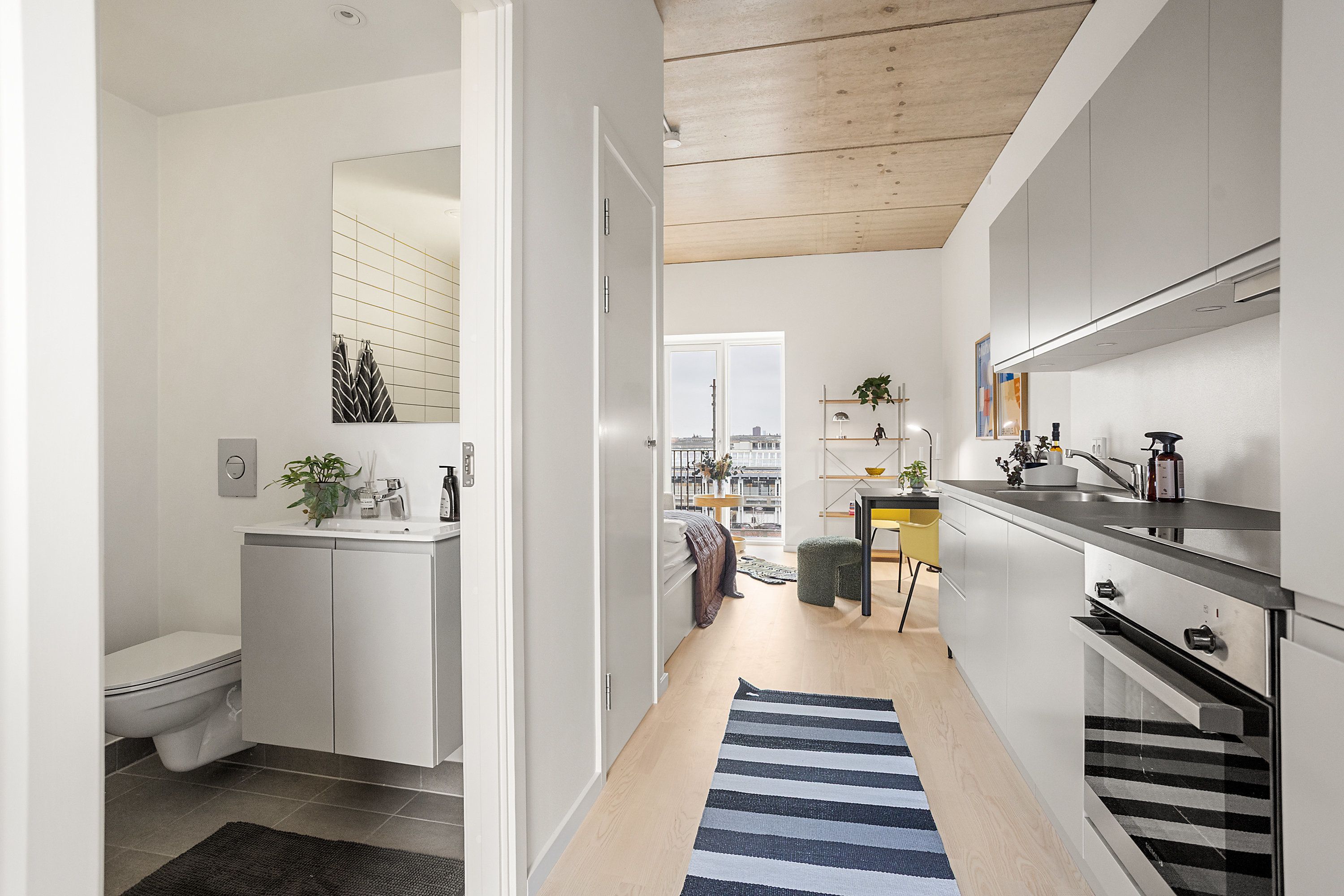 Bo centralt i Viby - moderne 1-værelses med fede fællesfaciliteter 